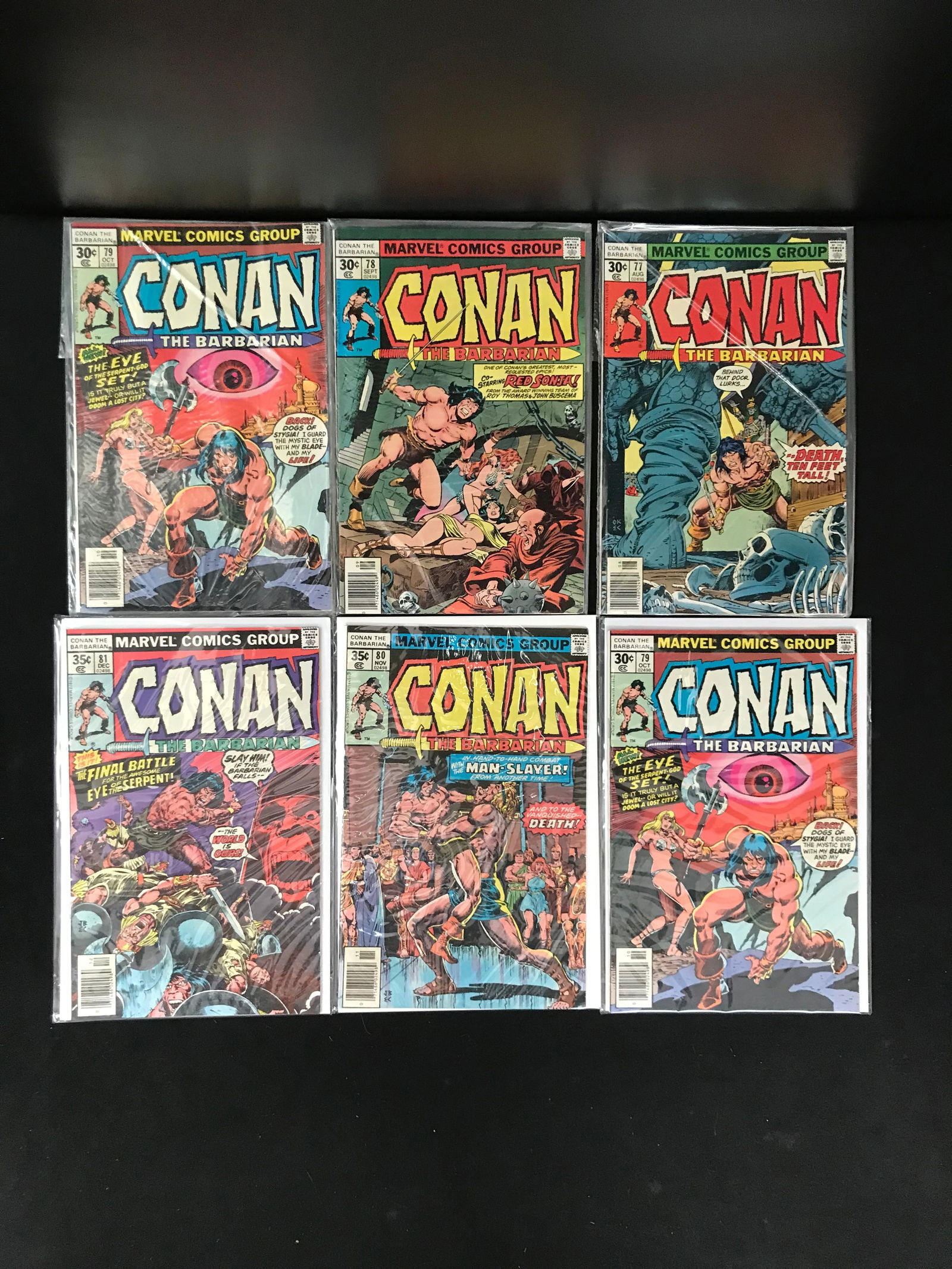 MARVEL COMICS BRONZE AGE CONAN COMIC BOOK LOT (1 of 1)