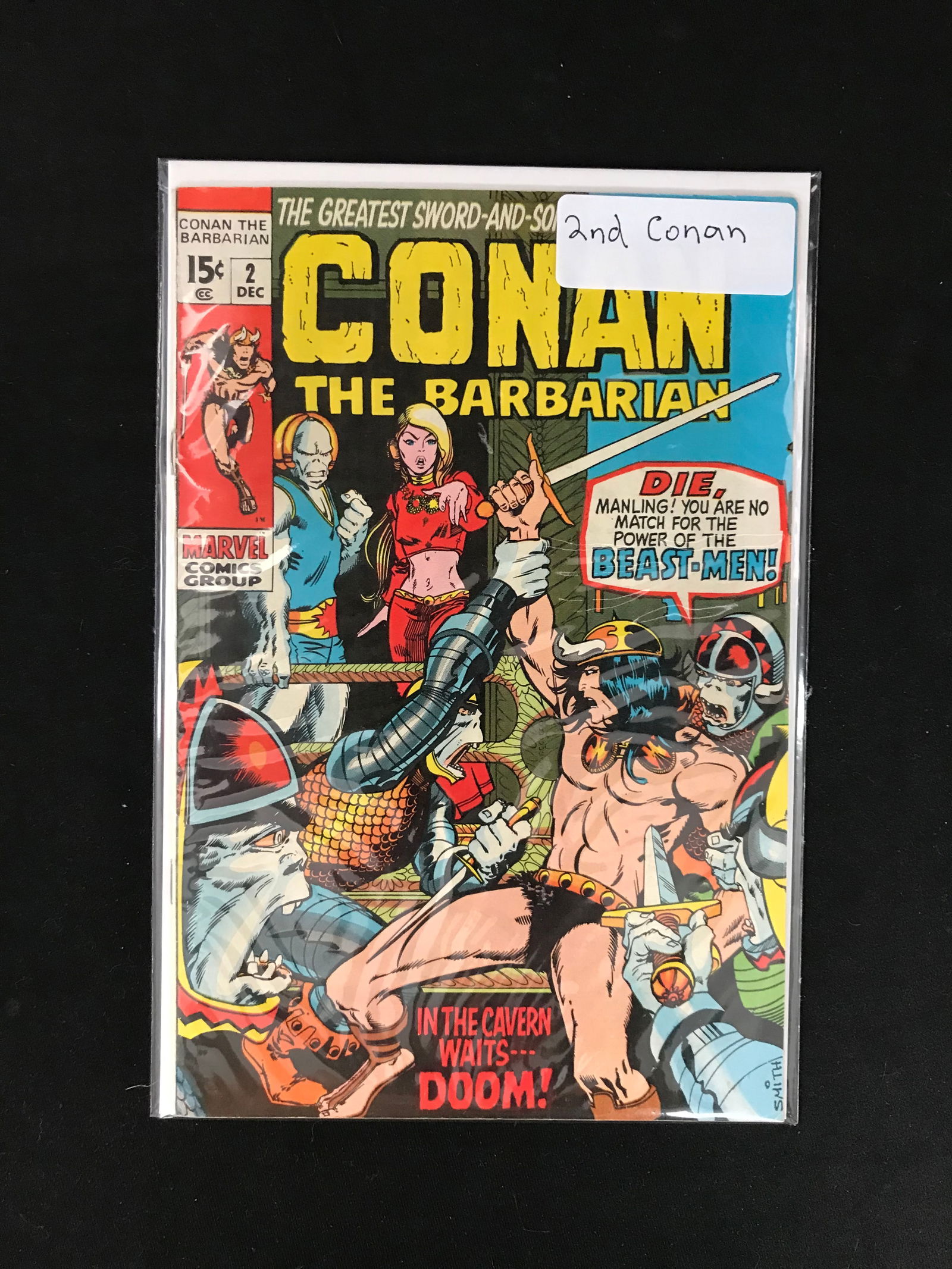 MARVEL COMICS CONAN THE BARBARIAN NO.2 (1 of 1)