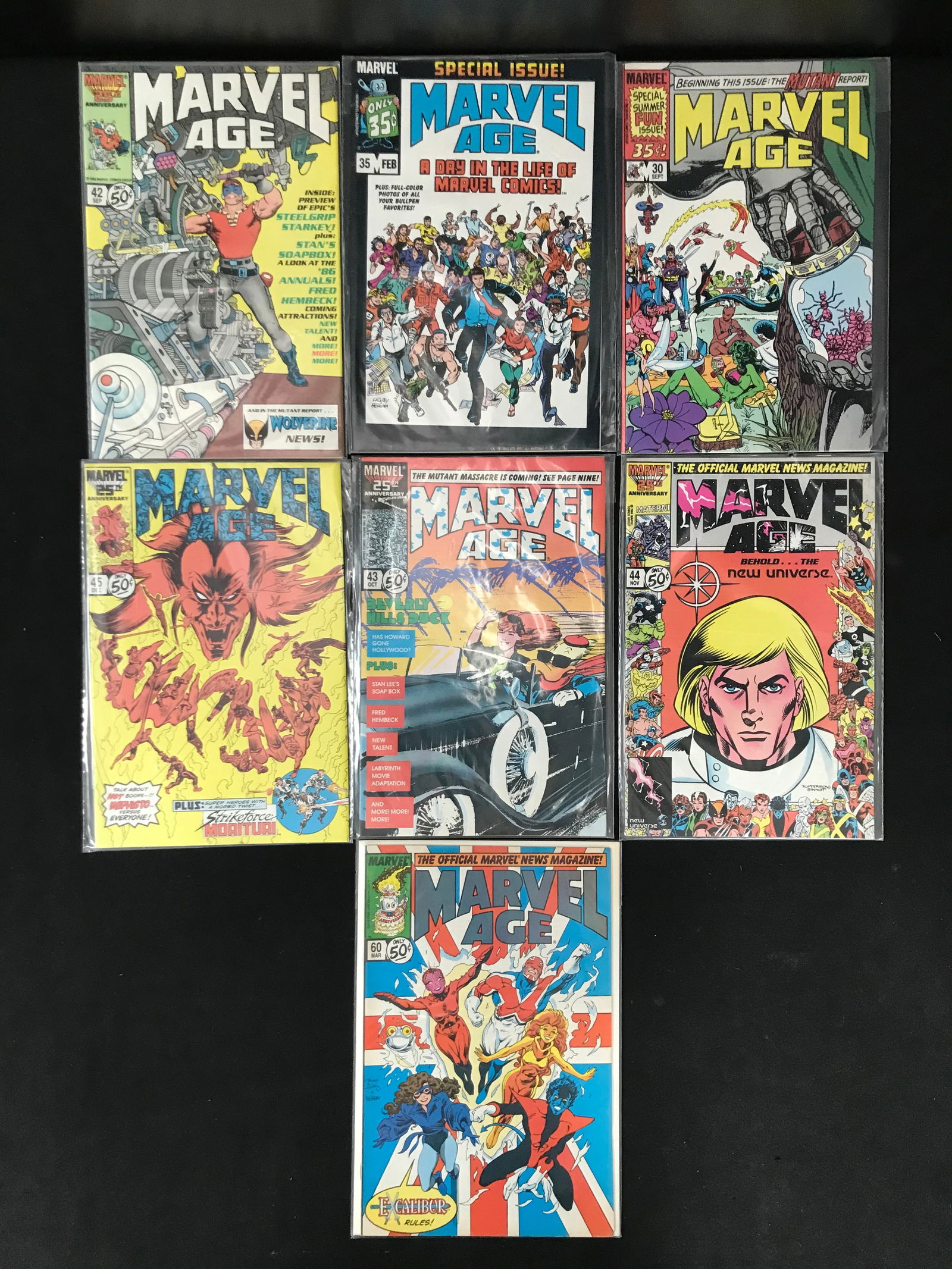 MARVEL COMICS MARVEL AGE COMIC BOOK LOT (1 of 1)