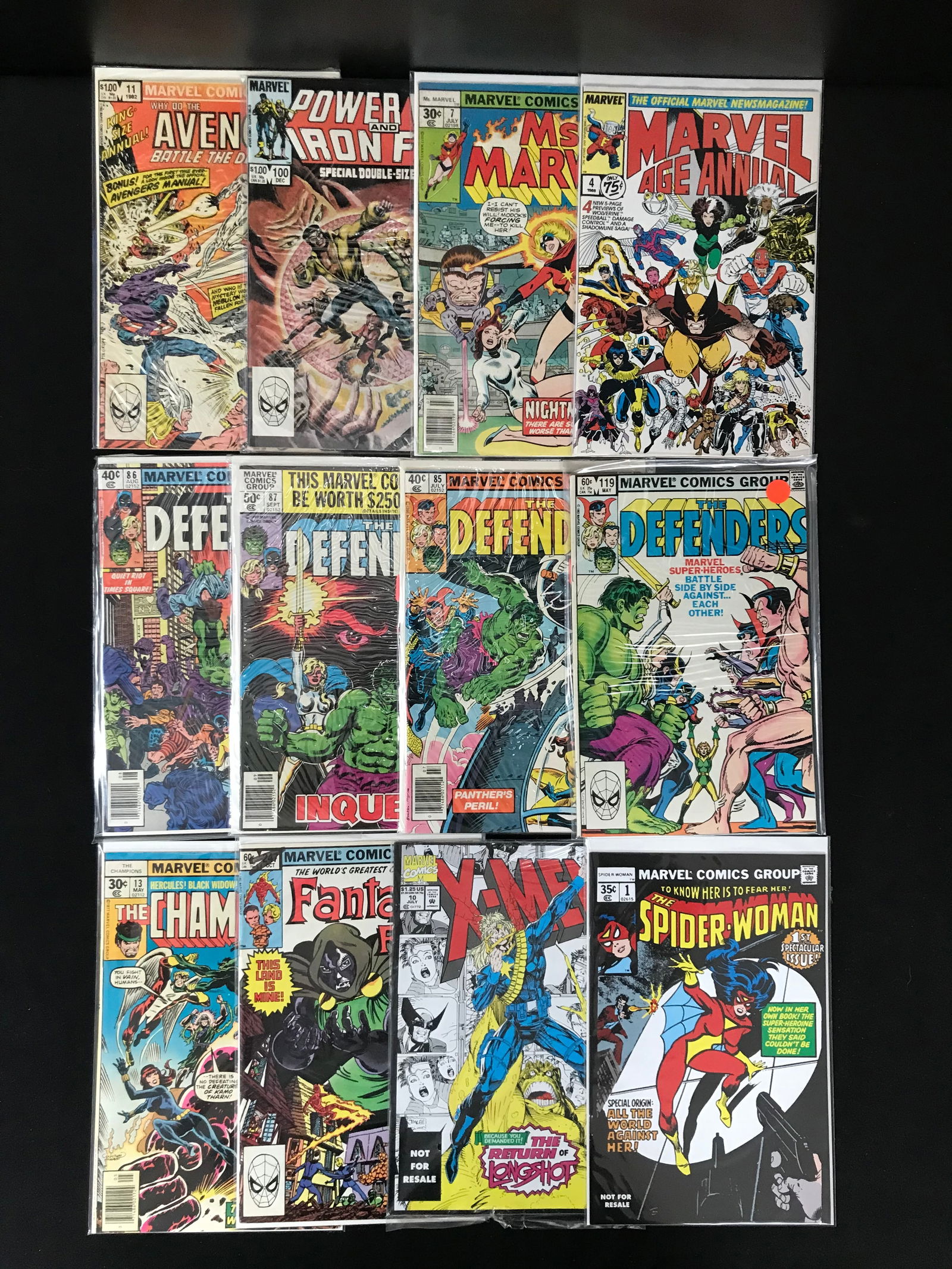 LOT OF 12 COMICS VARIOUS TITLES (MARVEL COMICS) (1 of 1)