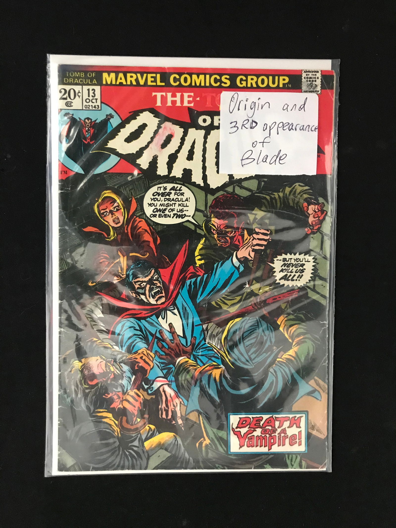 MARVEL COMICS NO.13 THE TOMB OF DRACULA (1 of 1)
