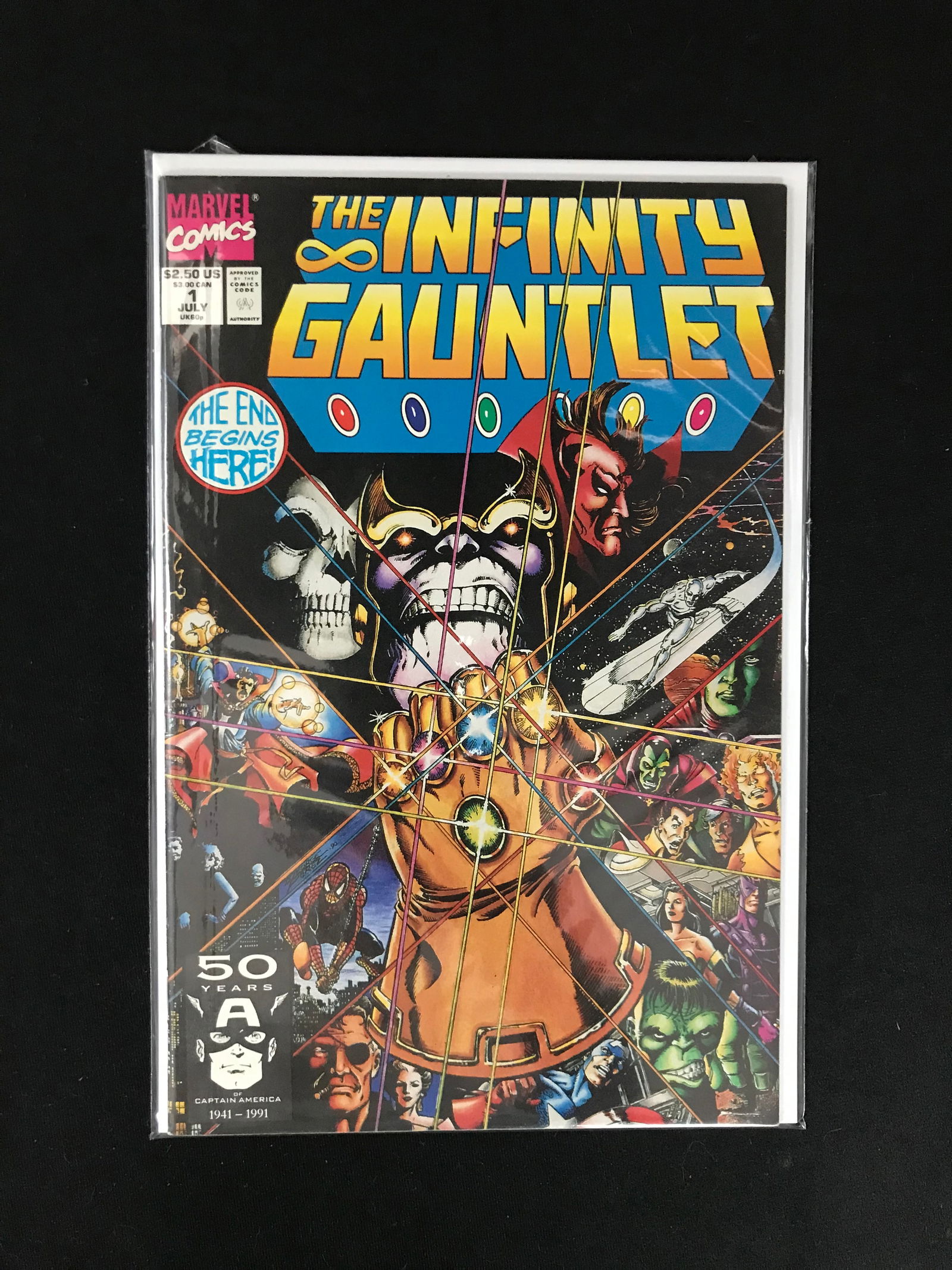 MARVEL COMICS NO.1 THE INFINITY GAUNTLET (1 of 1)