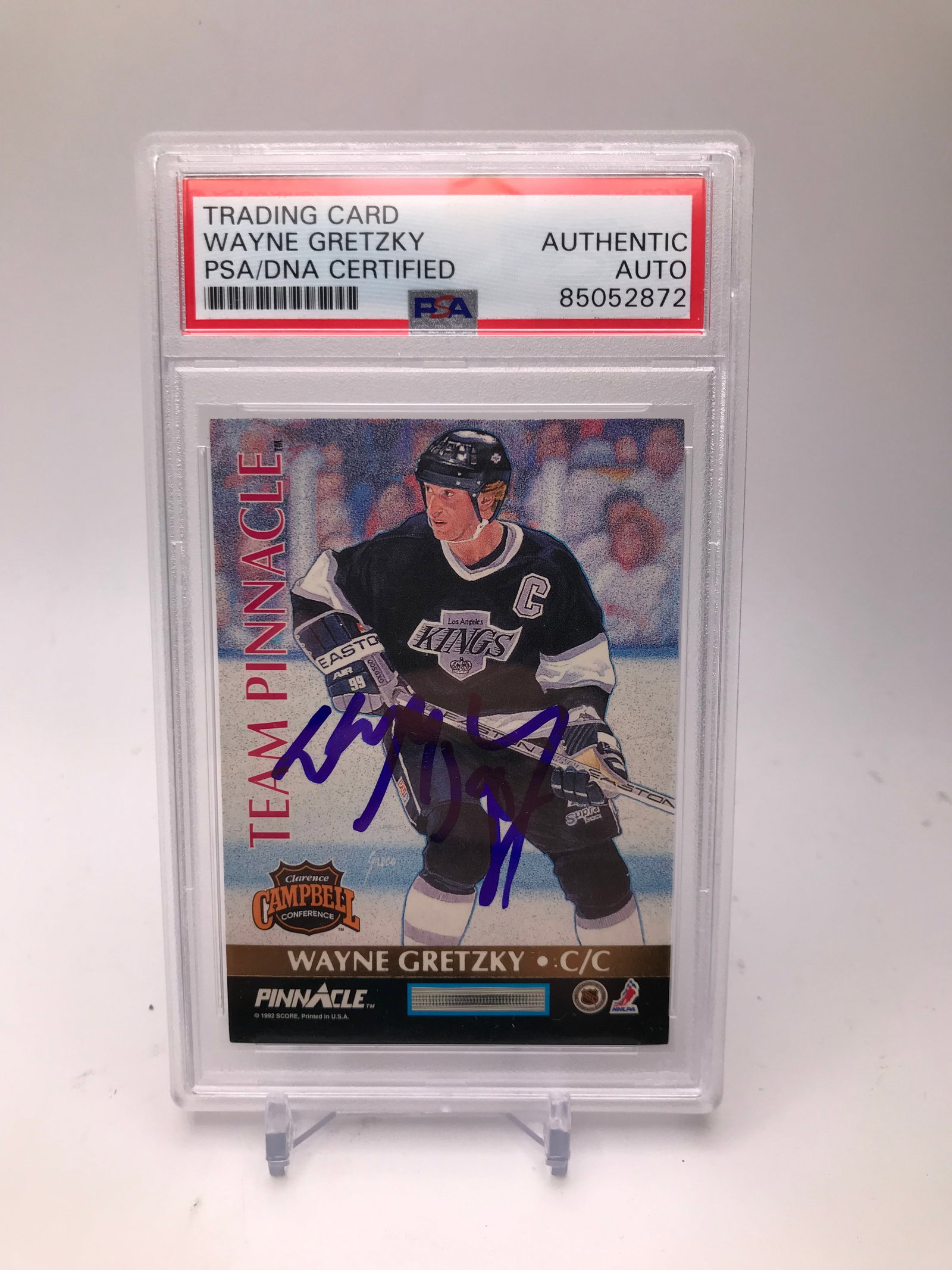WAYNE GRETZKY SIGNED TRADING CARD PSA COA (1 of 1)