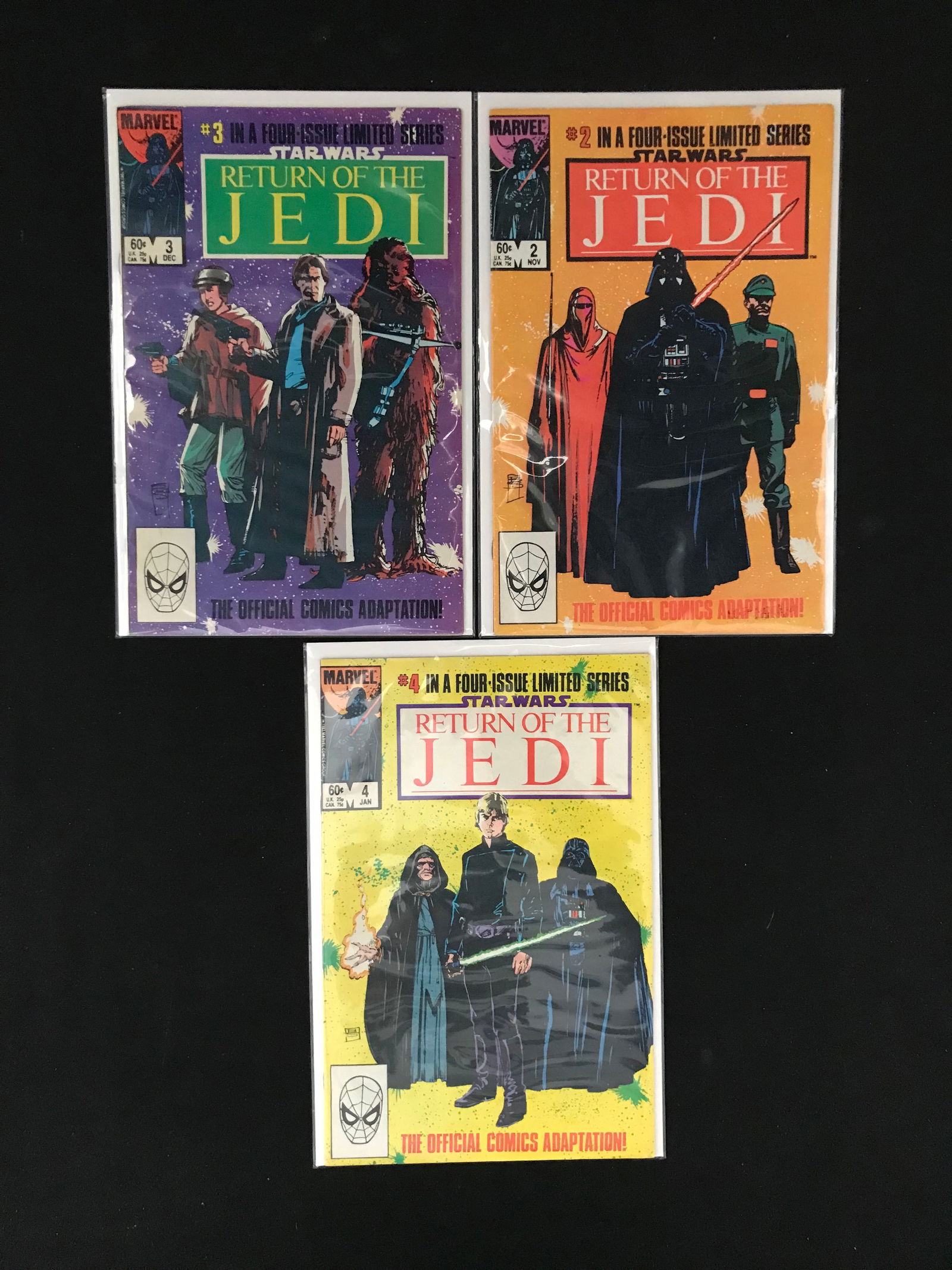 LOT OF 3 STAR WARS RETURN OF THE JEDI COMICS (MARVEL COMICS) (1 of 1)