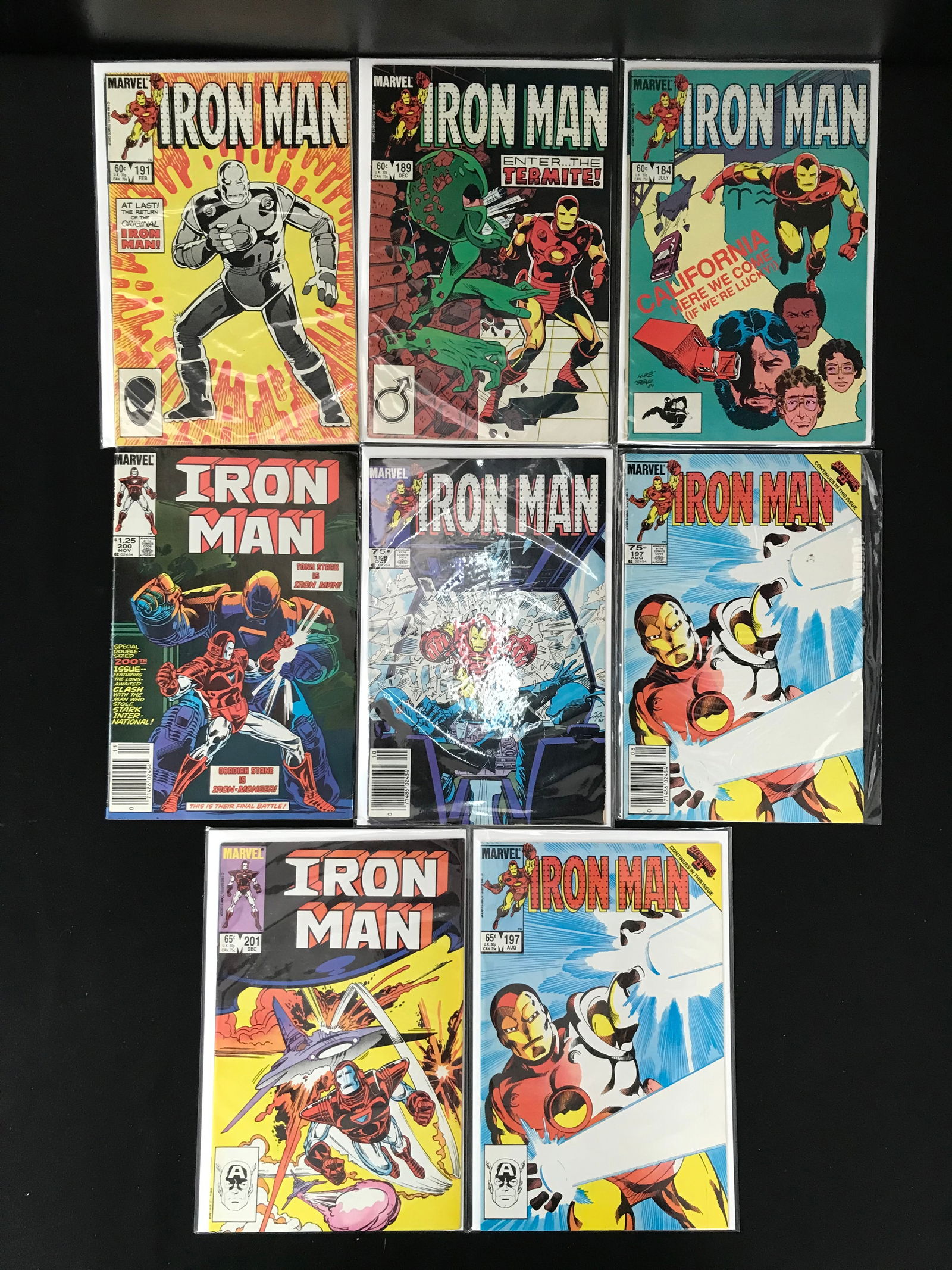 LOT OF 8 IRON MAN COMICS (BRONZE AGE) (1 of 1)