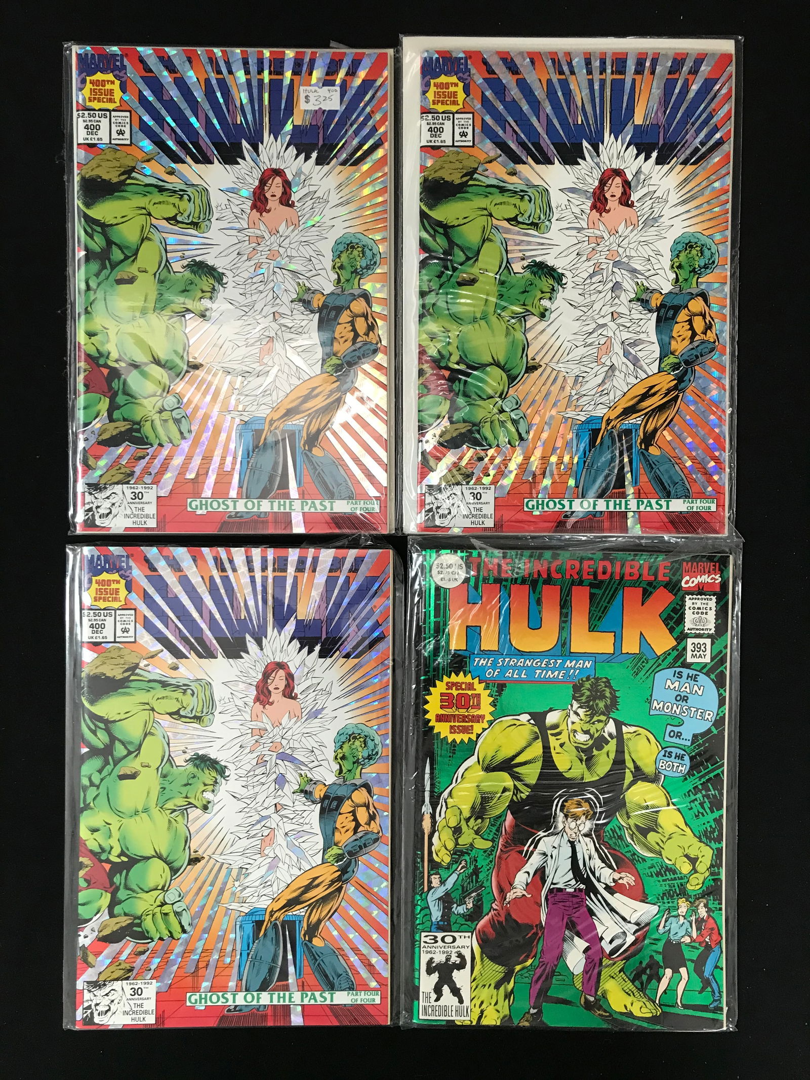 LOT OF 4 THE INCREDIBLE HULK COMICS (BRONZE AGE) (1 of 1)