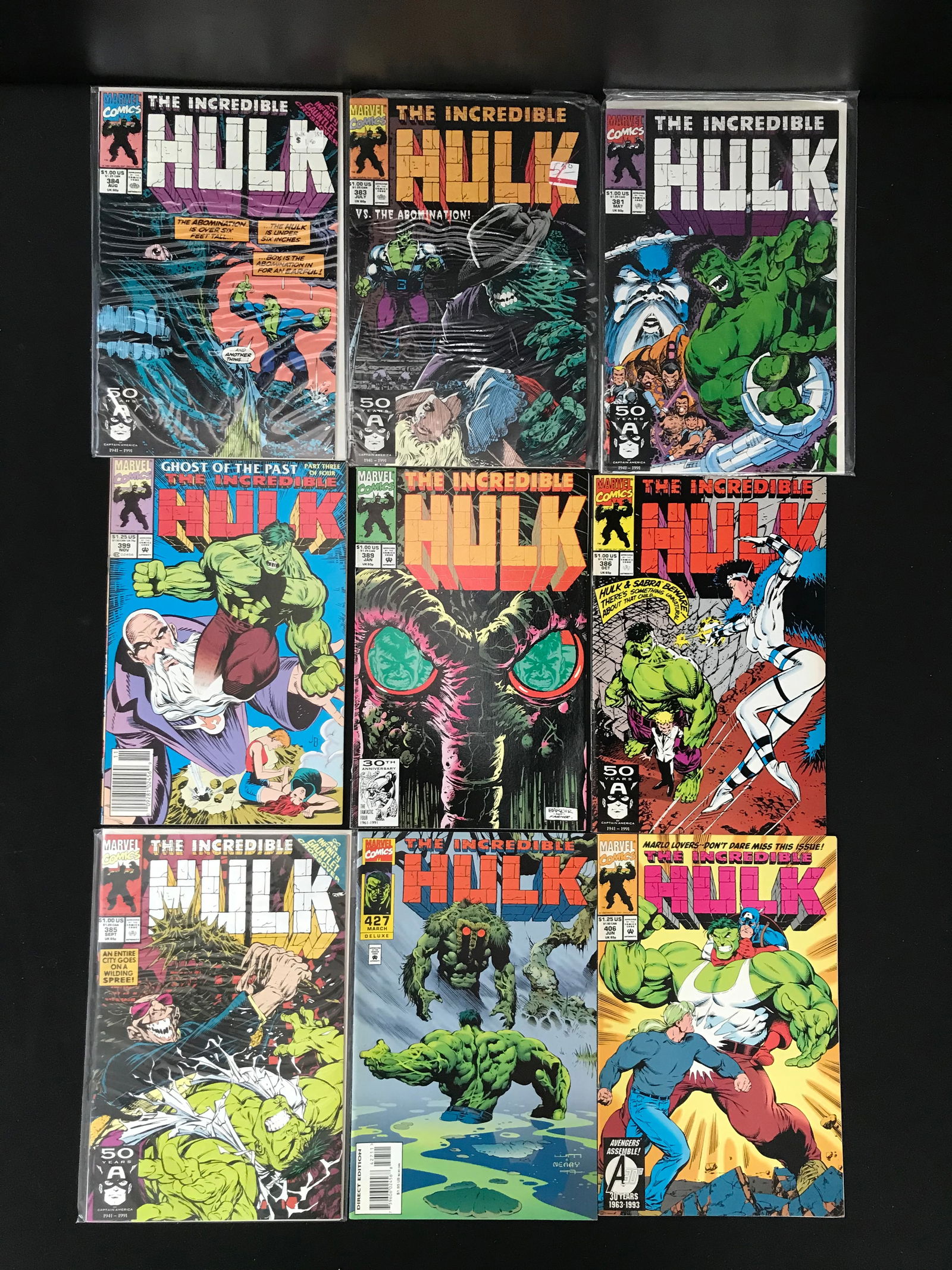 LOT OF 9 THE INCREDIBLE HULK COMICS (BRONZE AGE) (1 of 1)