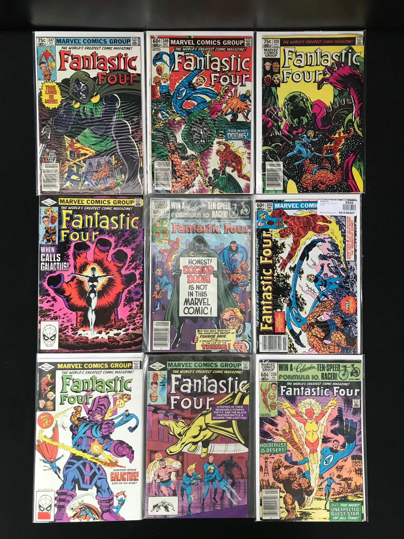 LOT OF 9 FANTASTIC FOUR COMICS (BRONZE AGE) (1 of 1)