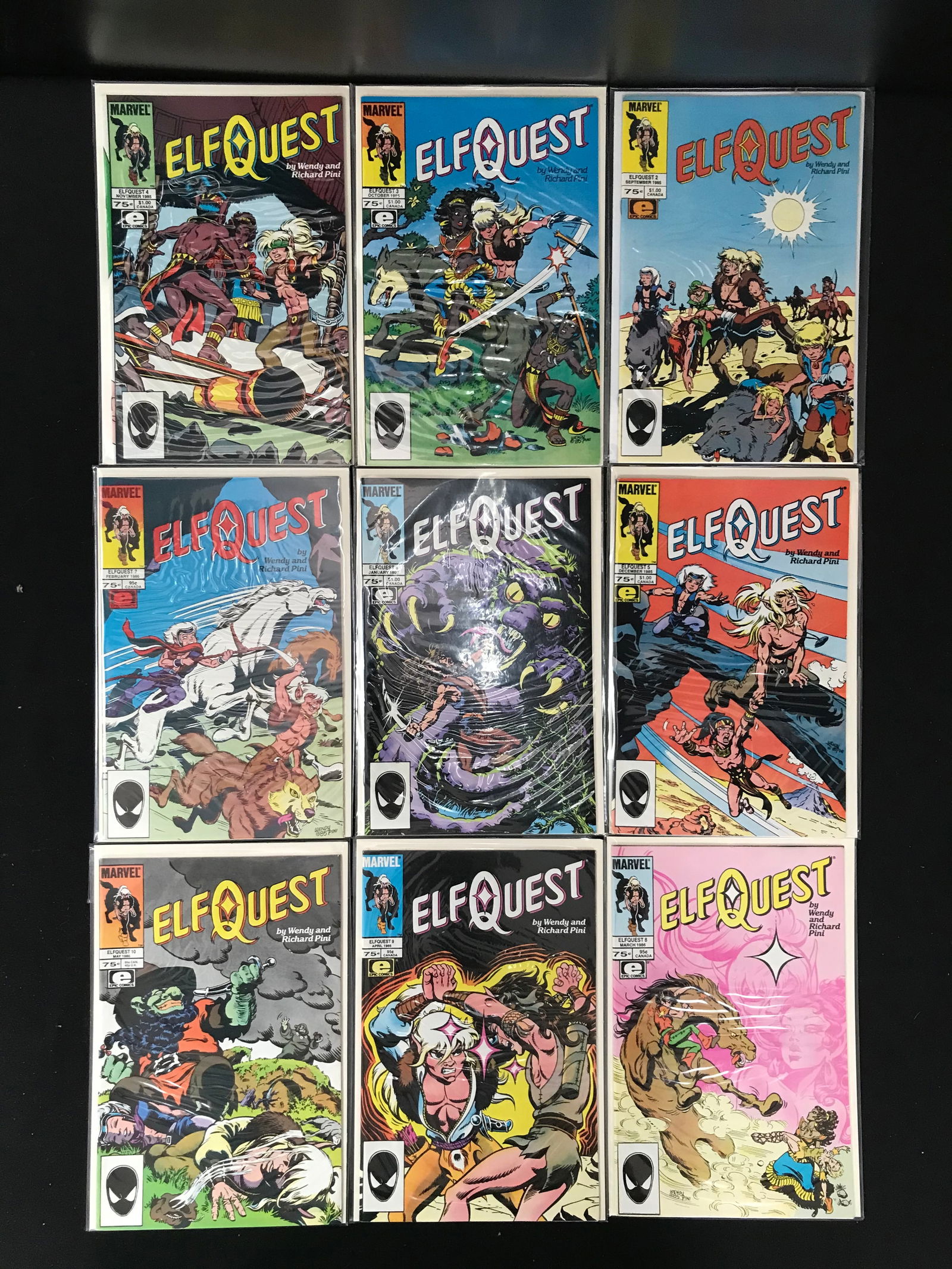LOT OF 9 ELFQUEST COMICS (INDI) (1 of 1)