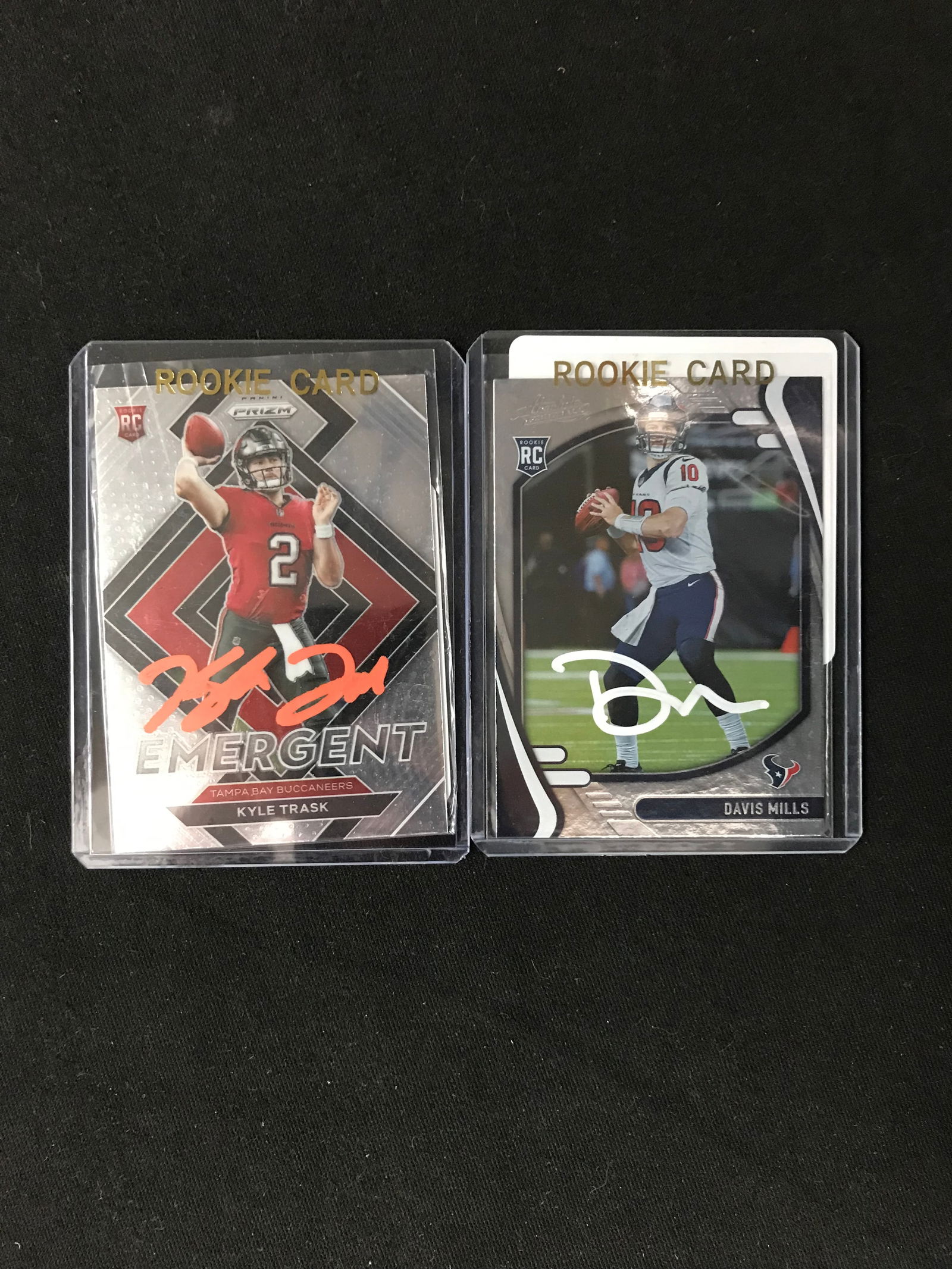 KYLE TRASK AND DAVIS MILLS SIGNED ROOKIE CARD LOT (PRO CERT COA) (1 of 2)