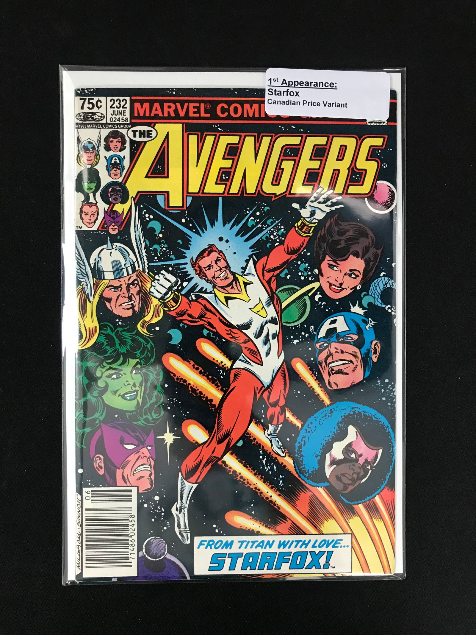 MARVEL COMICS NO.232 THE AVENGERS (1 of 1)