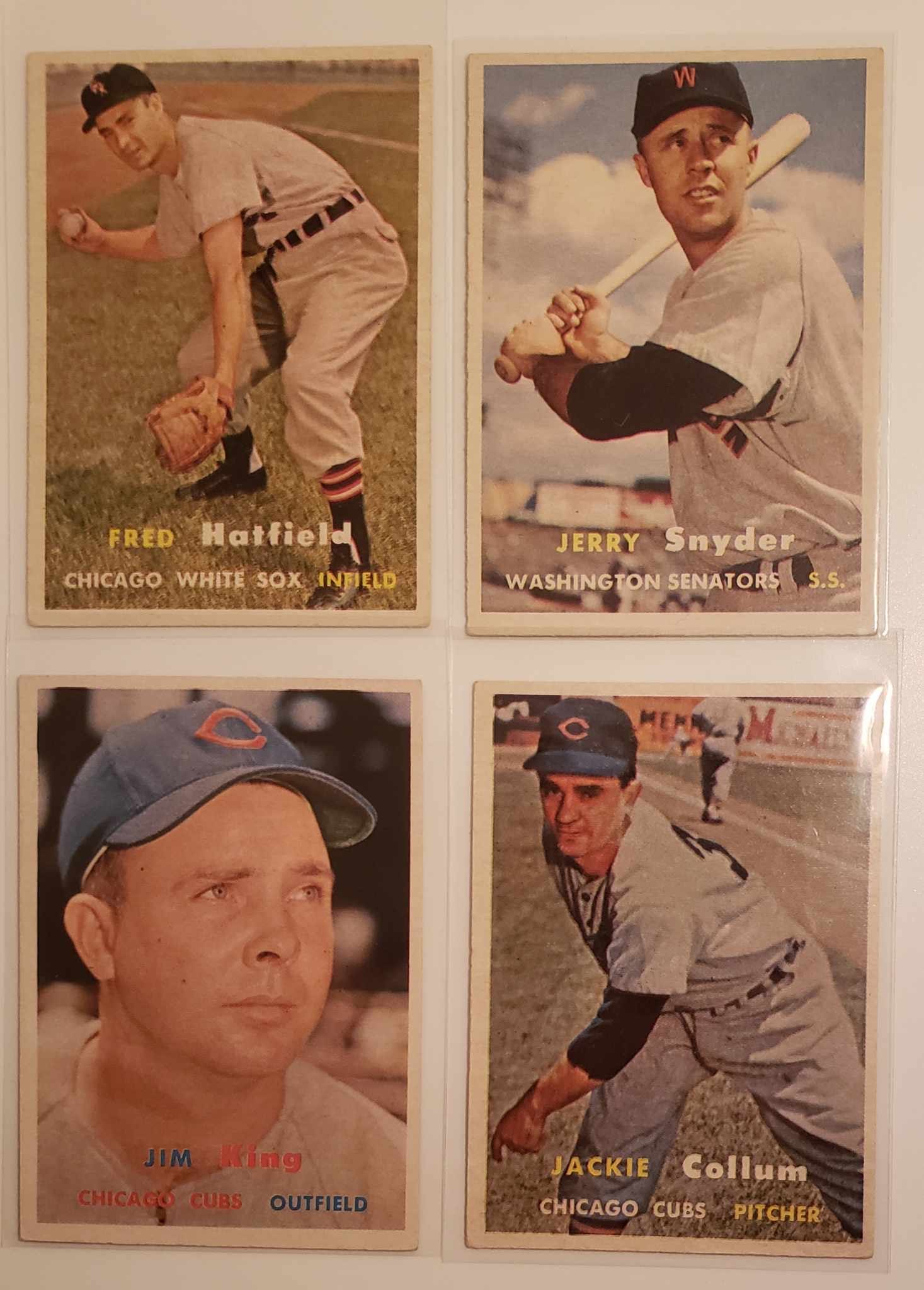 1957 TOPPS BASEBALL CARD LOT (1 of 2)