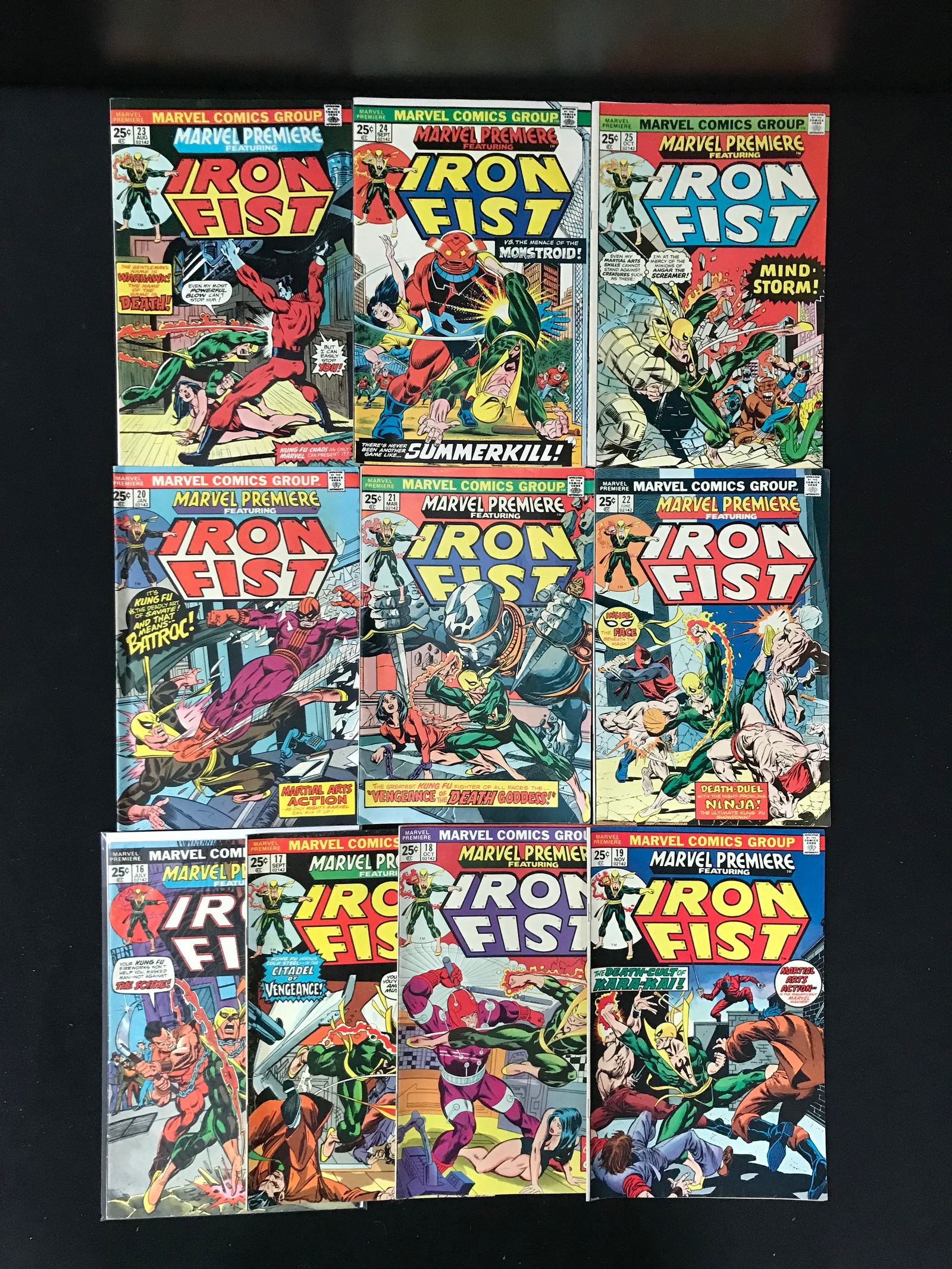 LOT OF 10 IRON FIST COMICS (SILVER AGE) (1 of 1)