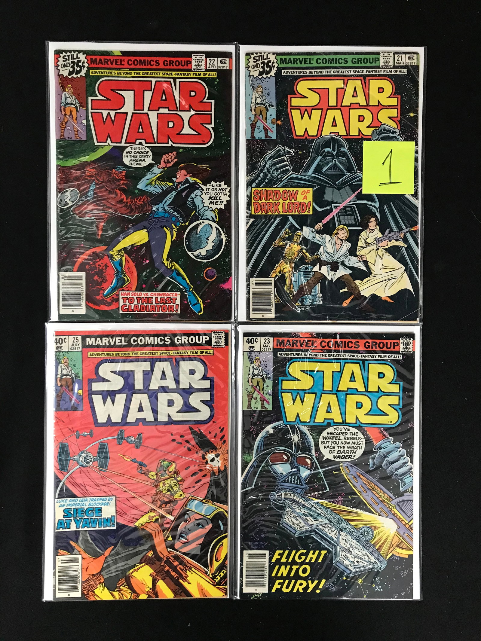 LOT OF 4 STAR WARS COMICS (MARVEL COMICS) (1 of 1)