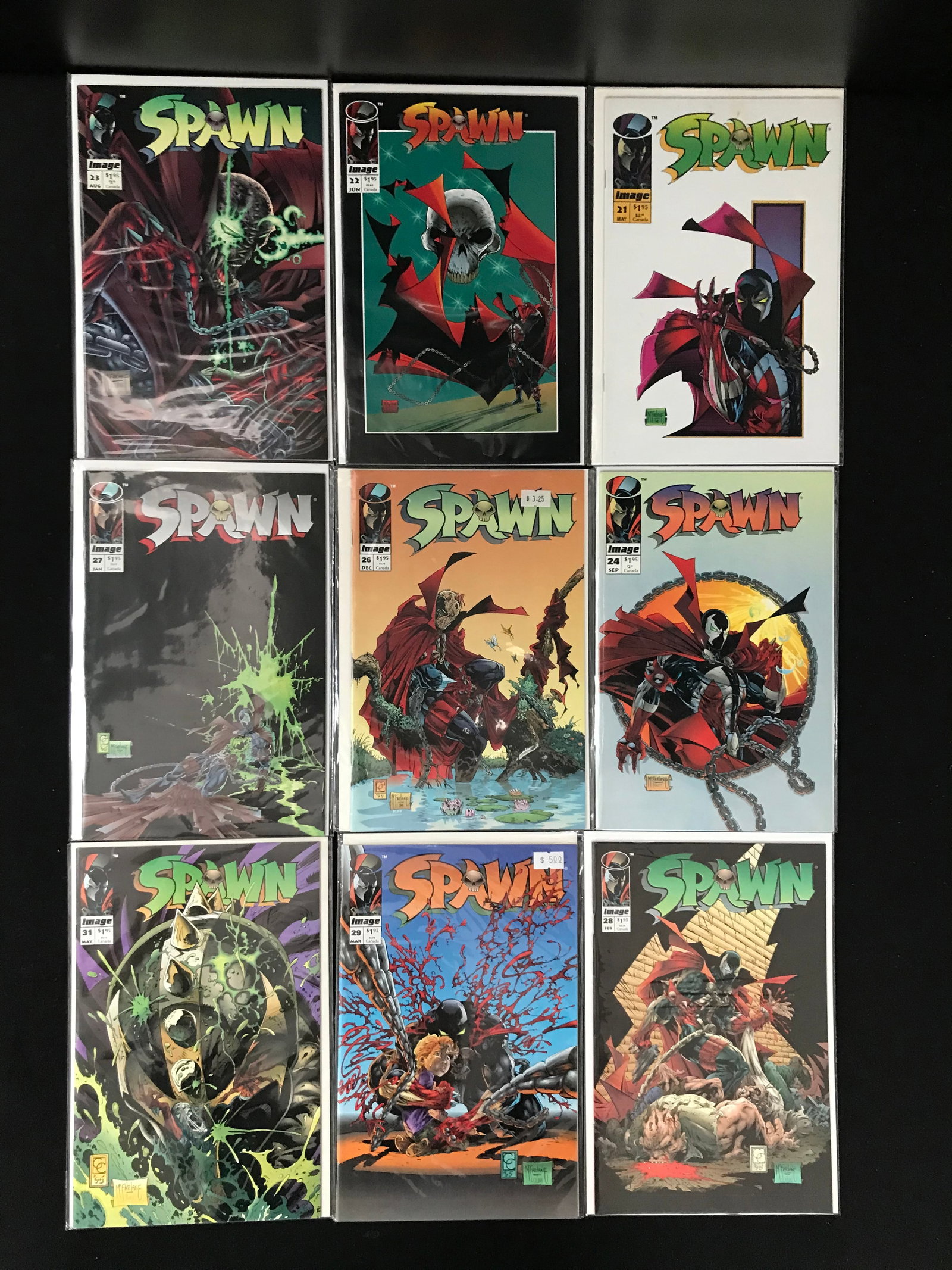 LOT OF 9 SPAWN COMICS (IMAGE COMICS) (1 of 1)