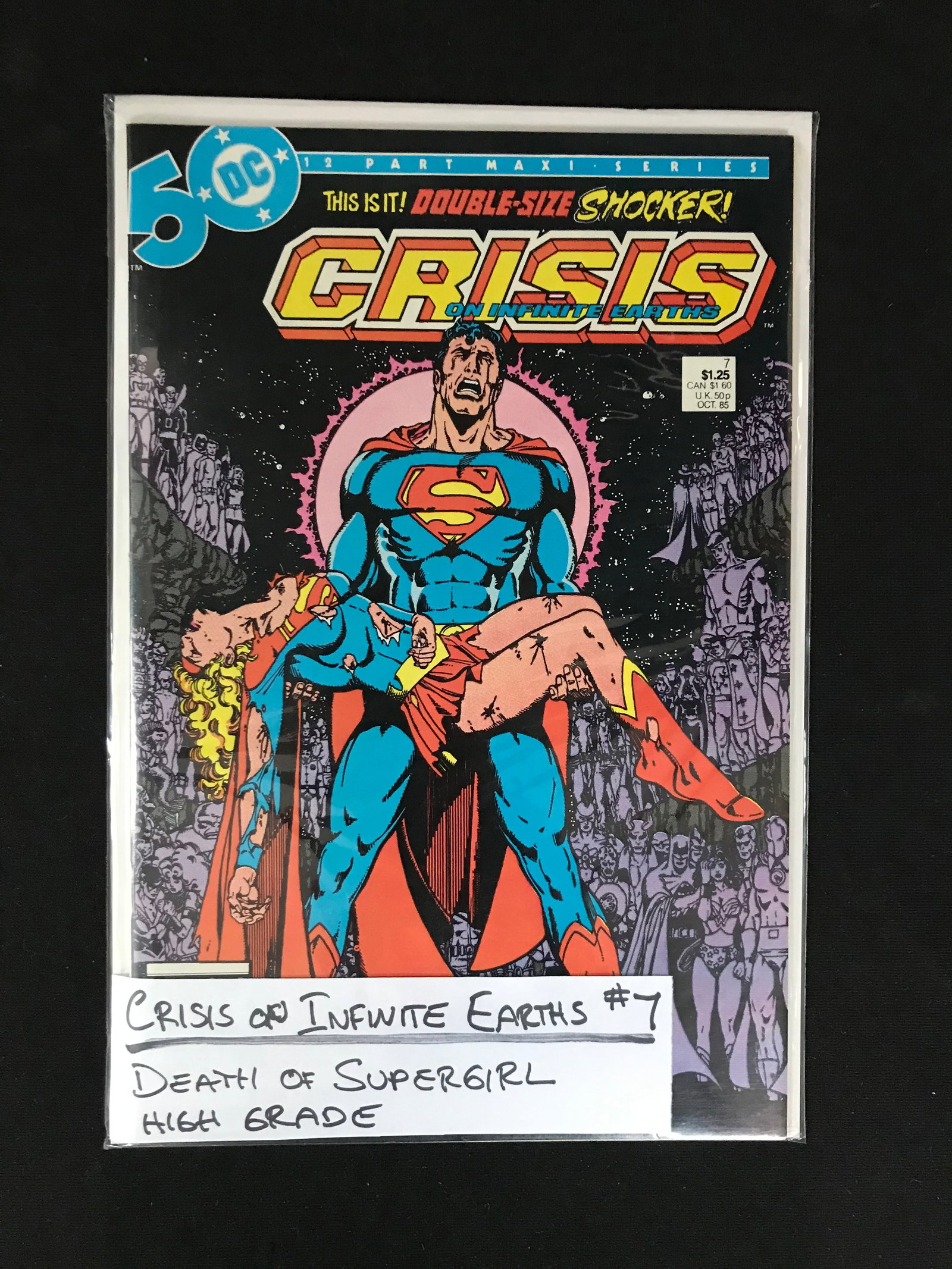 DC COMICS CRISIS ON INFINITE EARTH NO.7 9DEATH OF SUPERGIRL) (1 of 1)