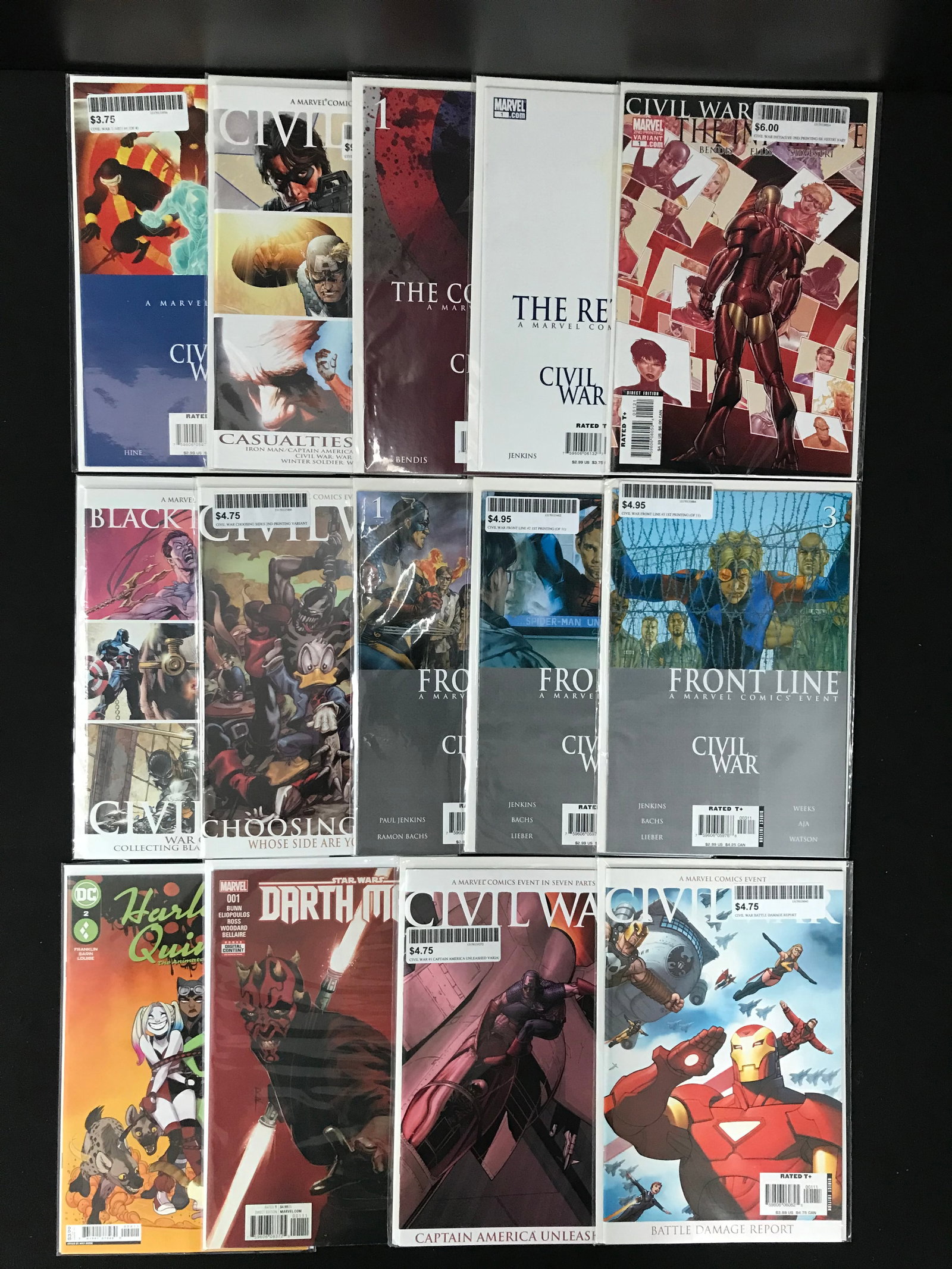 MARVEL COMICS CIVIL WAR COMIC BOOK LOT (1 of 1)