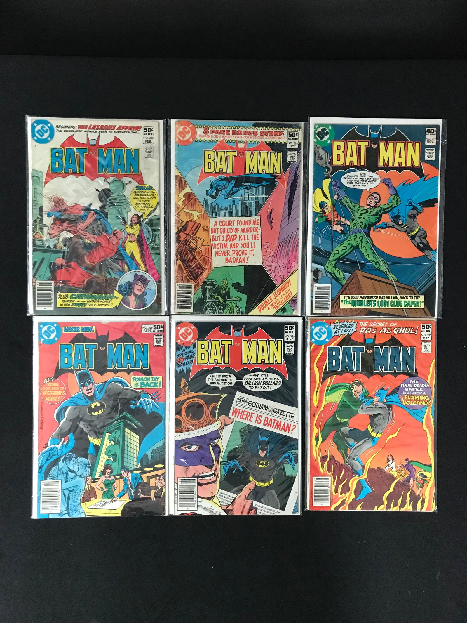DC COMICS BATMAN BRONZE AGE COMIC BOOK LOT (1 of 1)