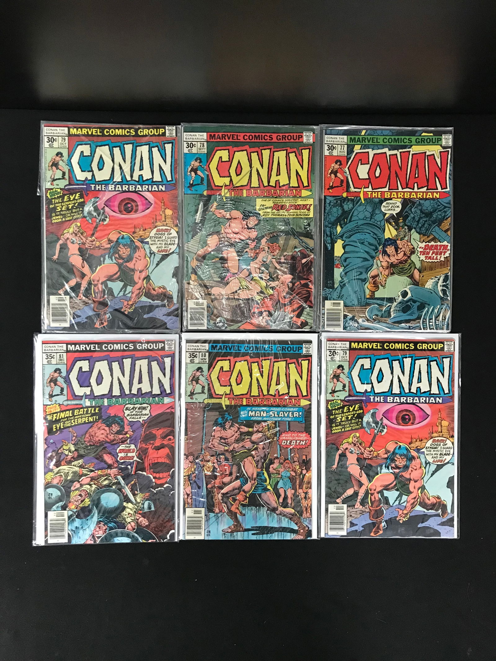 MARVEL COMICS CONAN COMIC BOOK LOT (1 of 1)