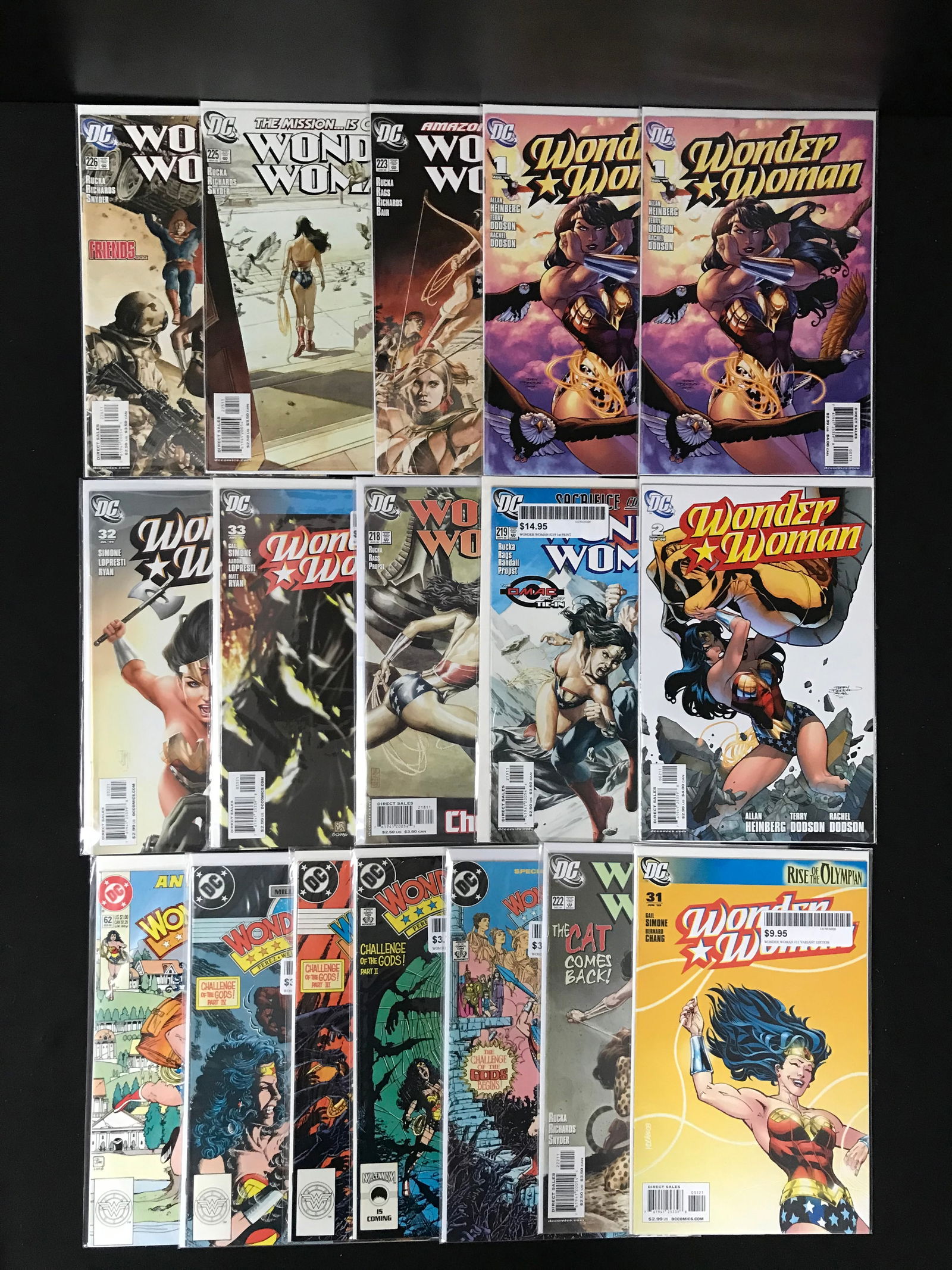 DC COMICS WONDER WOMAN COMIC BOOK LOT: Prices are in Canadian dollars