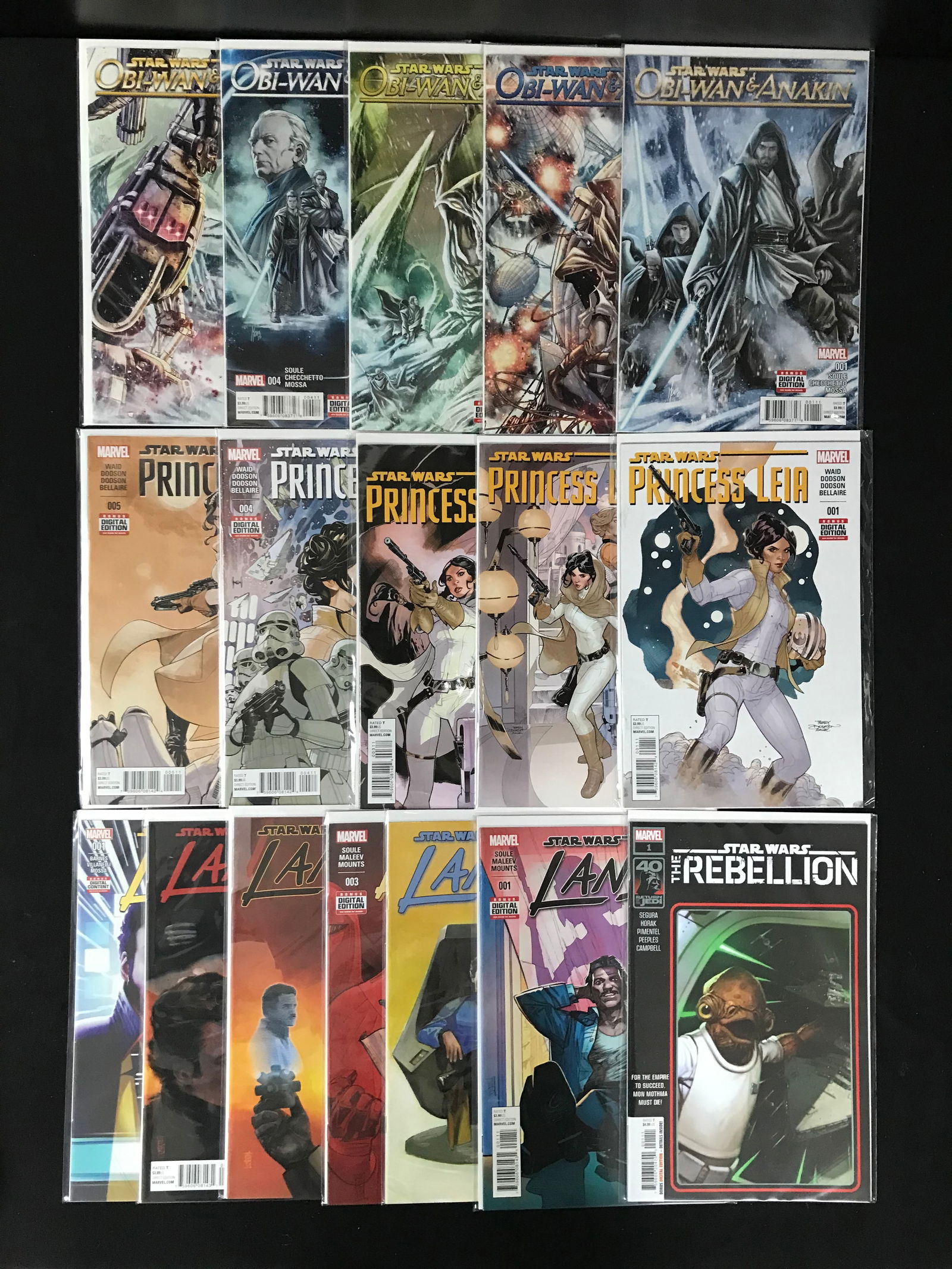 MARVEL COMICS STAR WARS COMIC BOOK LOT (1 of 1)