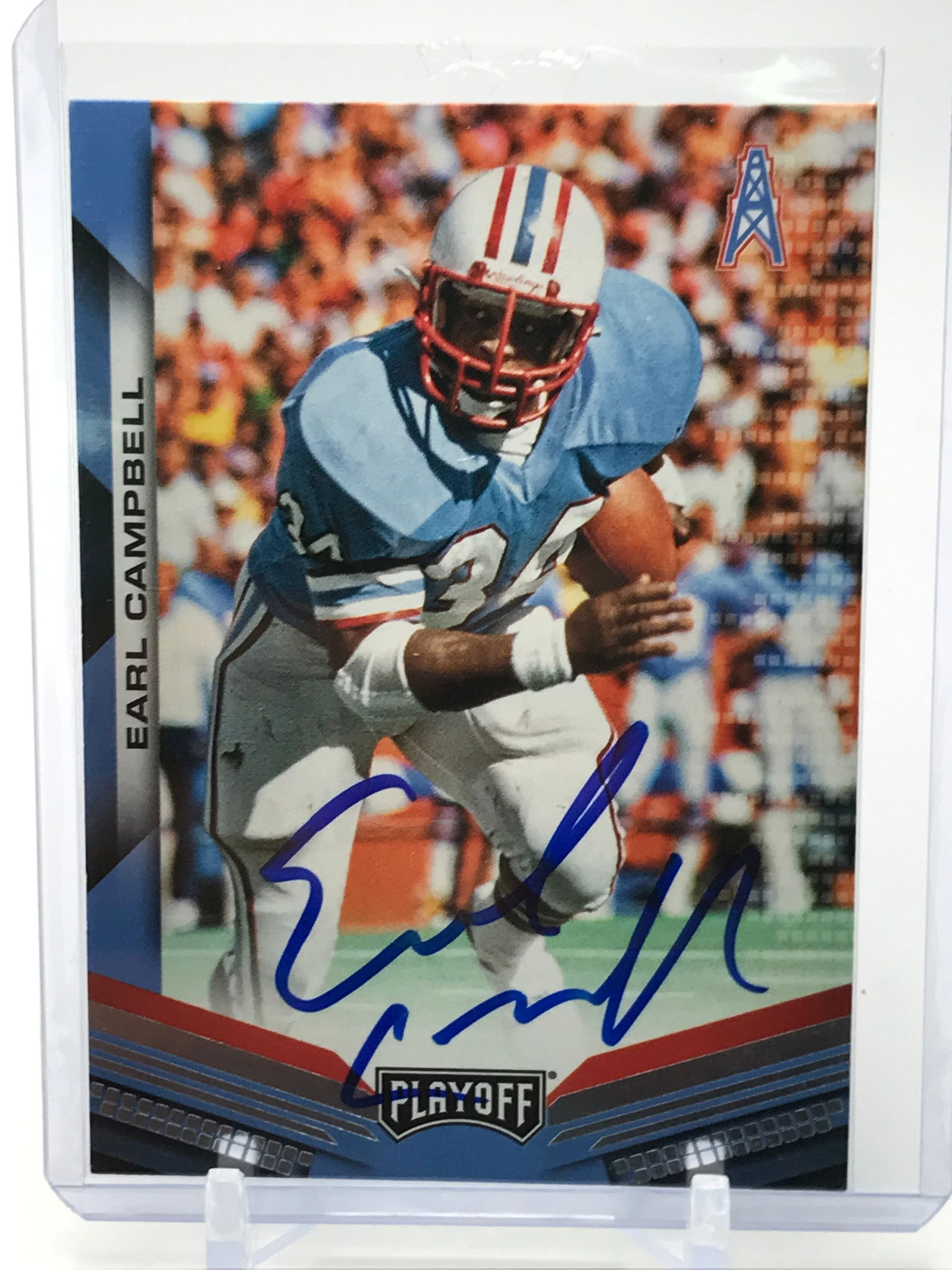 EARL CAMPBELL SIGNED PANINI TRADING CARD (GAA COA) (1 of 2)