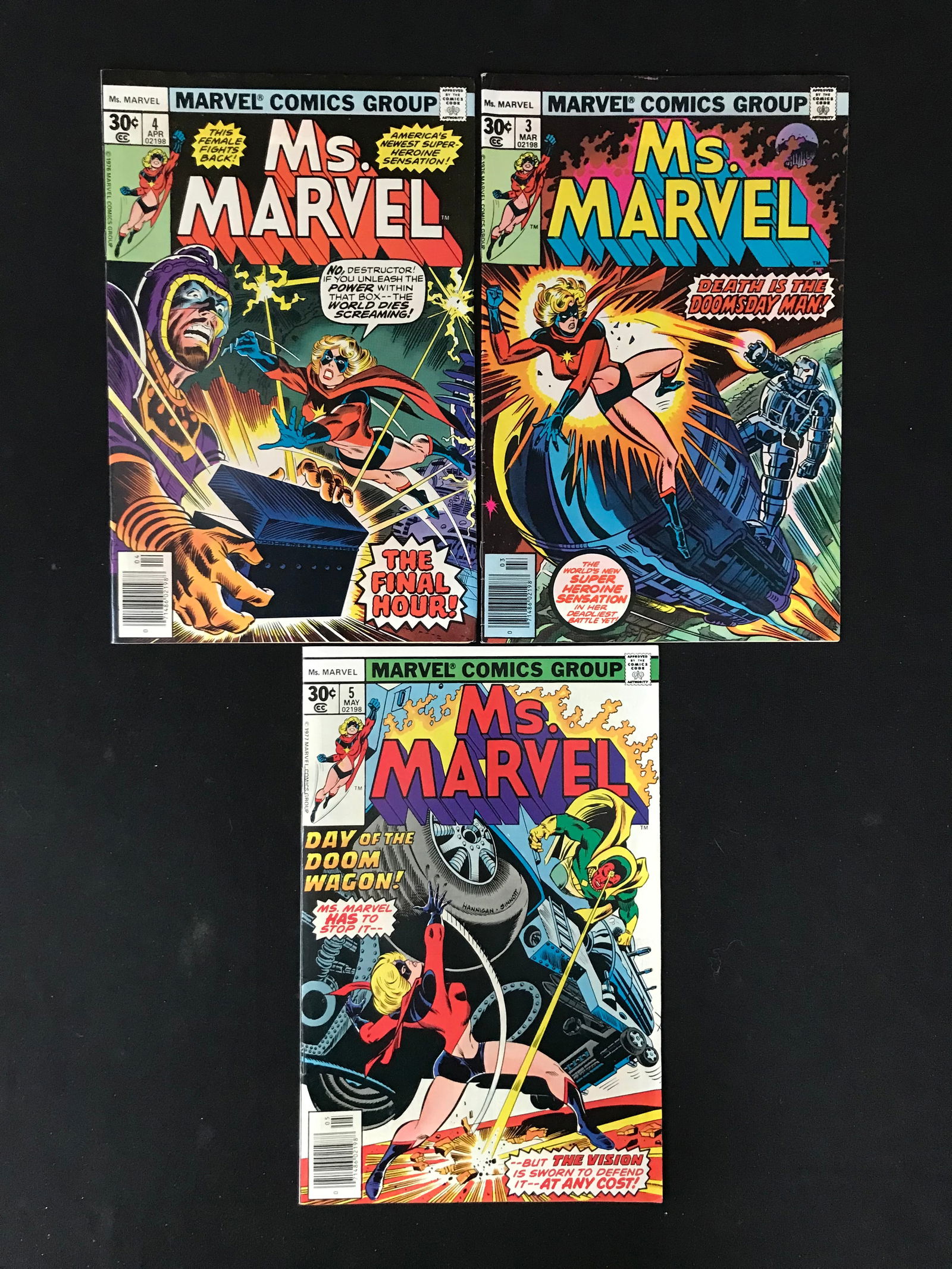 LOT OF 3 MS.MARVEL COMICS (MARVEL COMICS) (1 of 1)