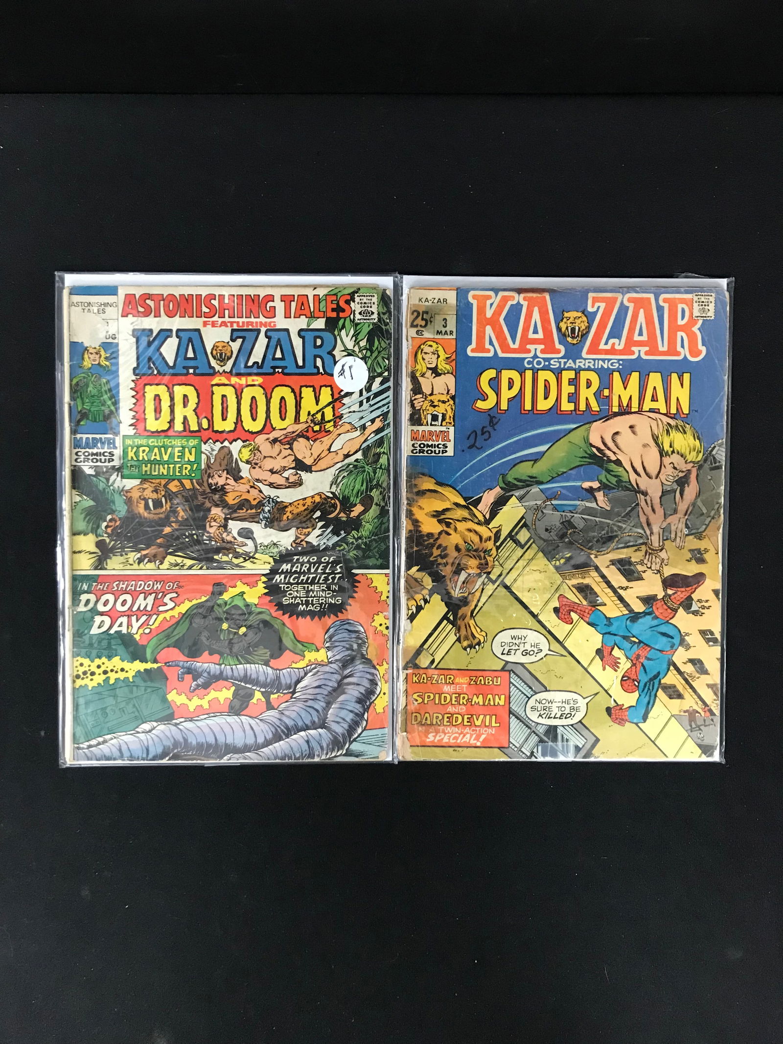 LOT OF 2 KAZAR COMICS (MARVEL COMICS) (1 of 1)