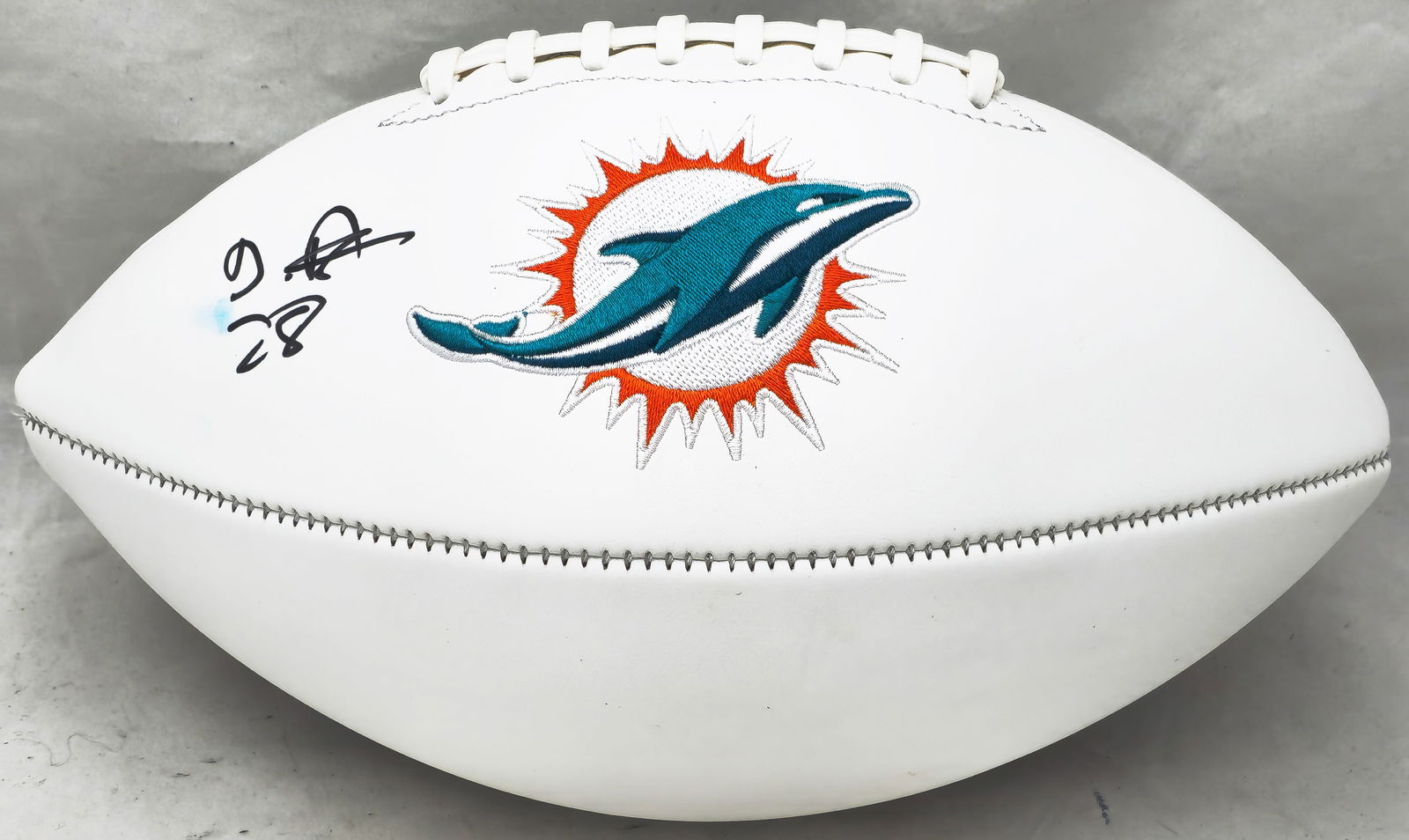 DEVON ACHANE SIGNED MIAMI DOLPHINS FOOTBALL (JSA COA) (1 of 2)