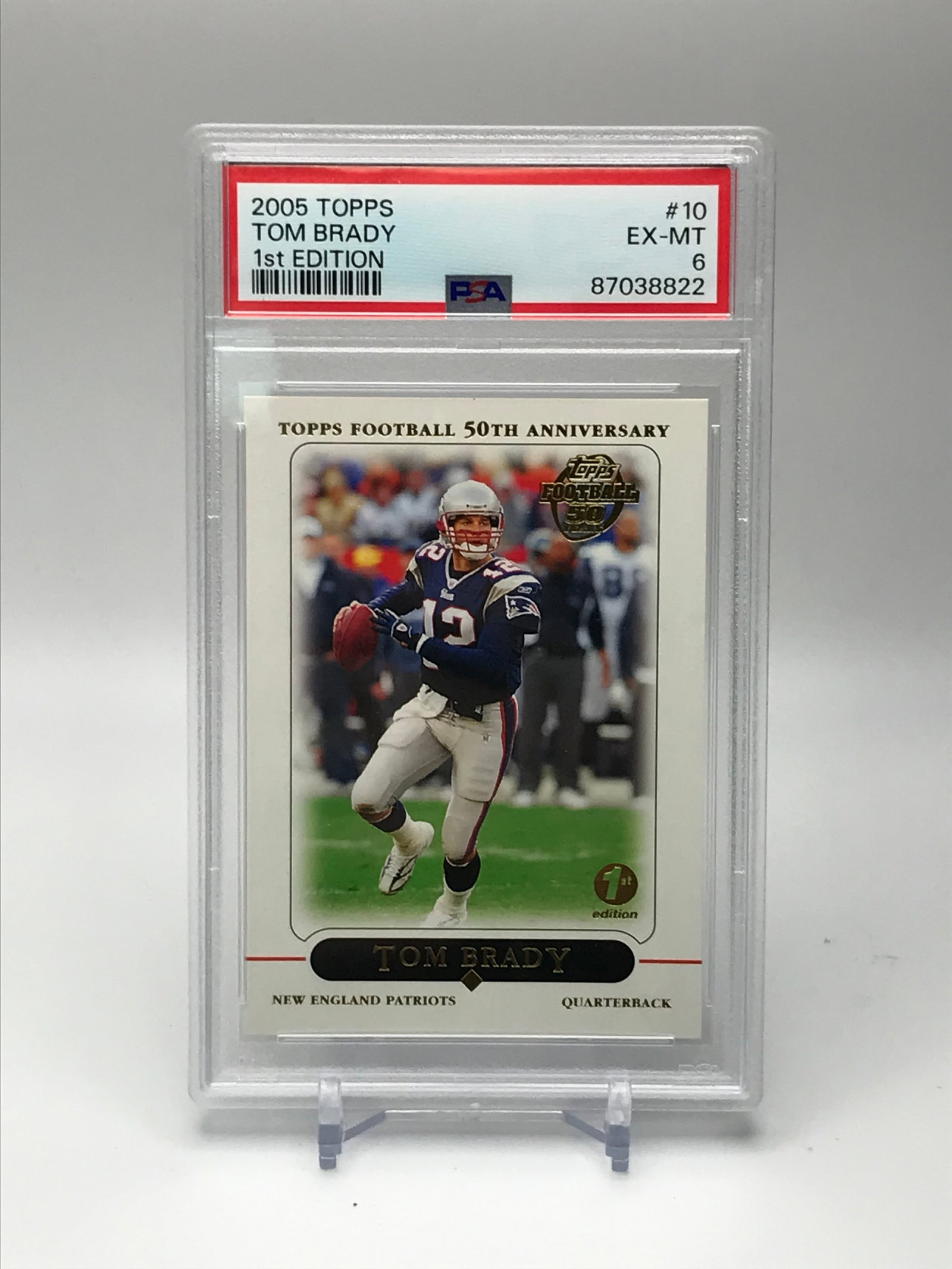 2005 TOPPS TOM BRADT 1ST EDITION (PSA 6): Prices are in Canadian dollars