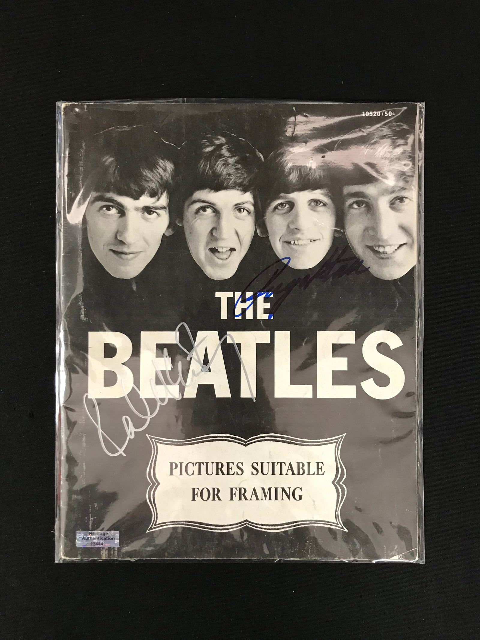 RINGO STARR AND PAUL MCARTNEY SIGNED BEATLES MAGAZINE (HERITAGE COA) (1 of 2)