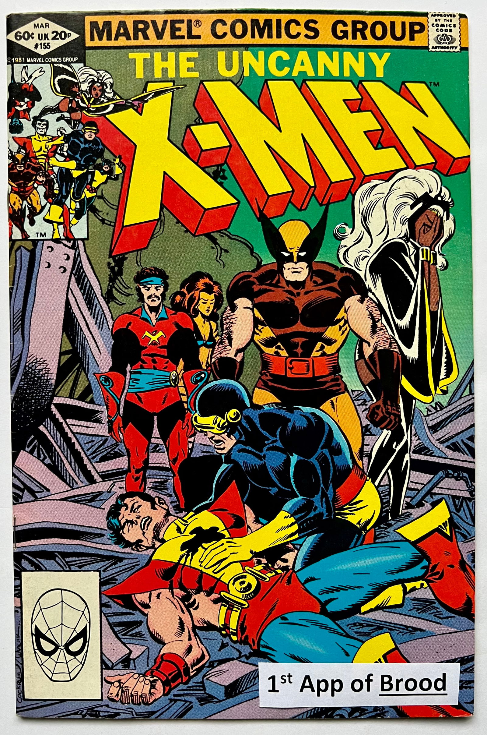 MARVEL COMICS NO.155 THE UNCANNY X-MEN: Prices are in Canadian dollars
