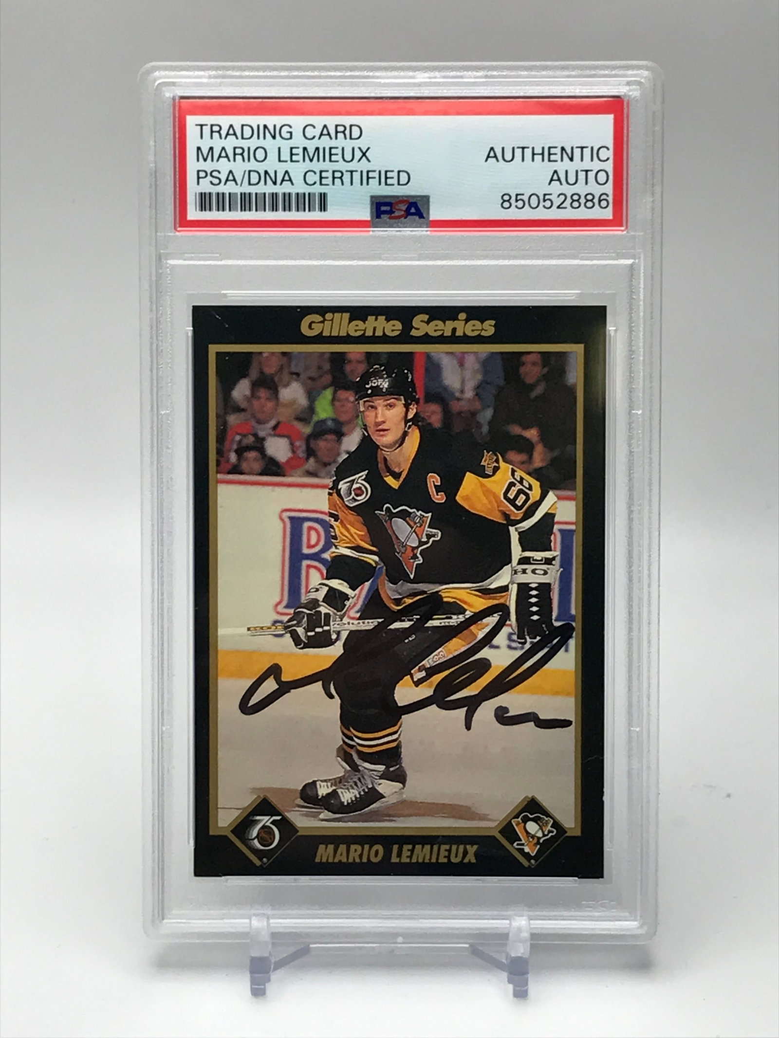 MARIO LEMIEUX SIGNED TRADING CARD (PSA AUTHENTIC): Prices are in Canadian dollars
