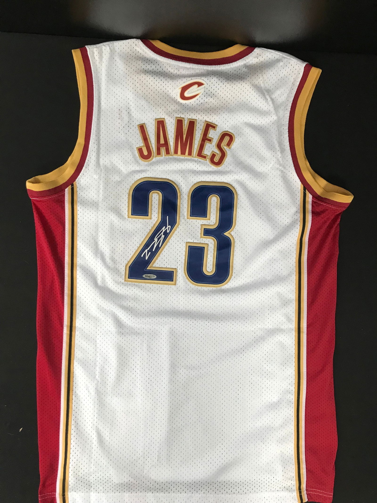 LEBRON JAMES SIGNED CLEVELAND CAVALIERS MITCHELL AND NESS JERSEY (UPPER DECK COA) (1 of 4)