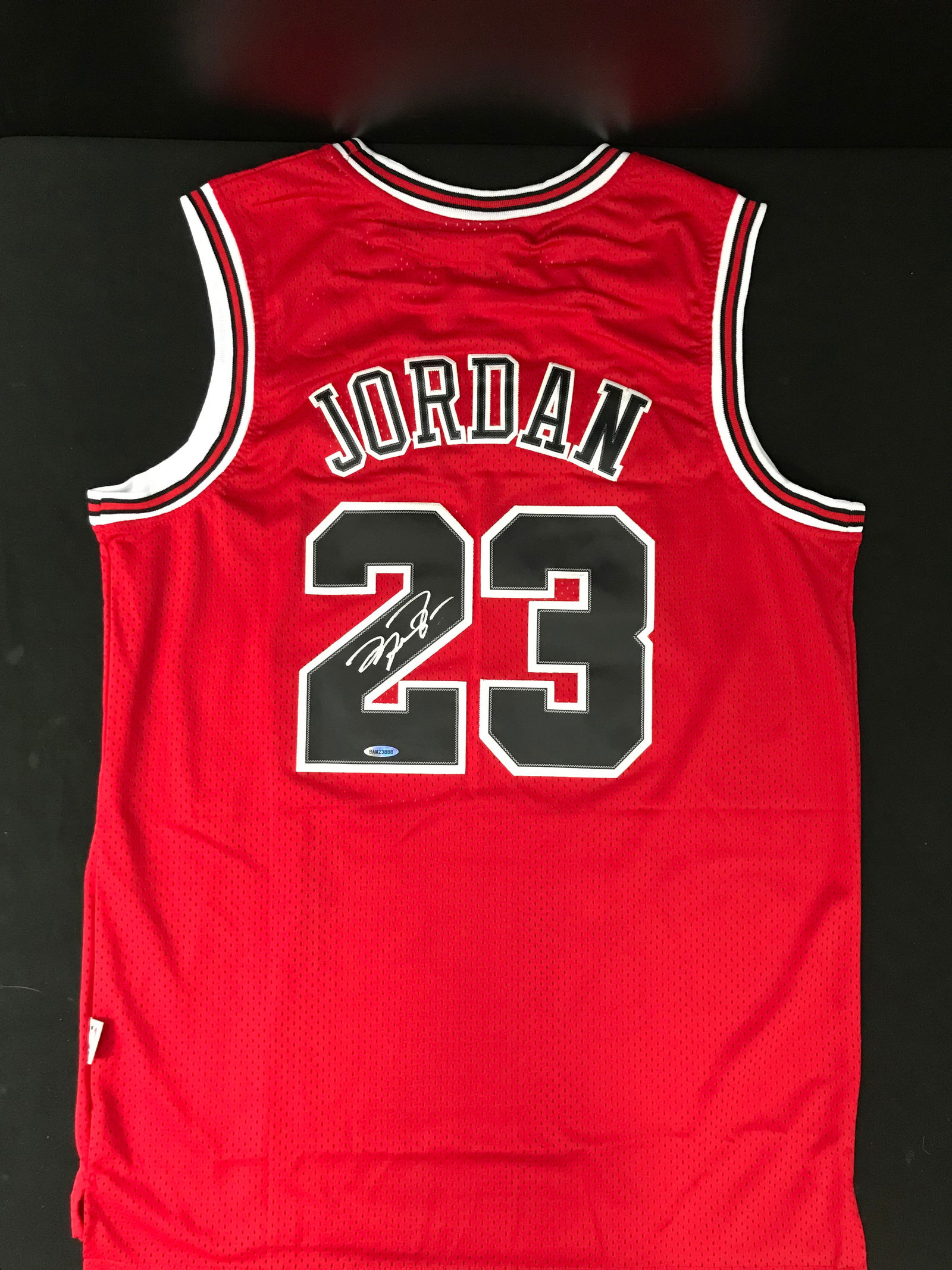MICHAEL JORDAN SIGNED CHICAGO BULLS MITCHELL AND NESS JERSEY (UPPER DECK COA) (1 of 4)