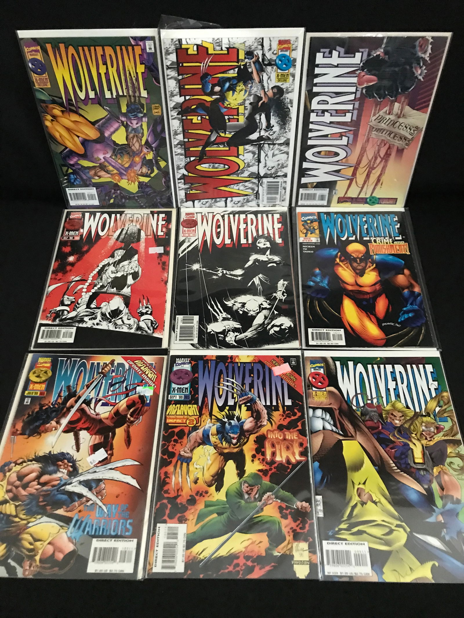 MARVEL COMICS WOLVERINE COMIC BOOK LOT (1 of 1)