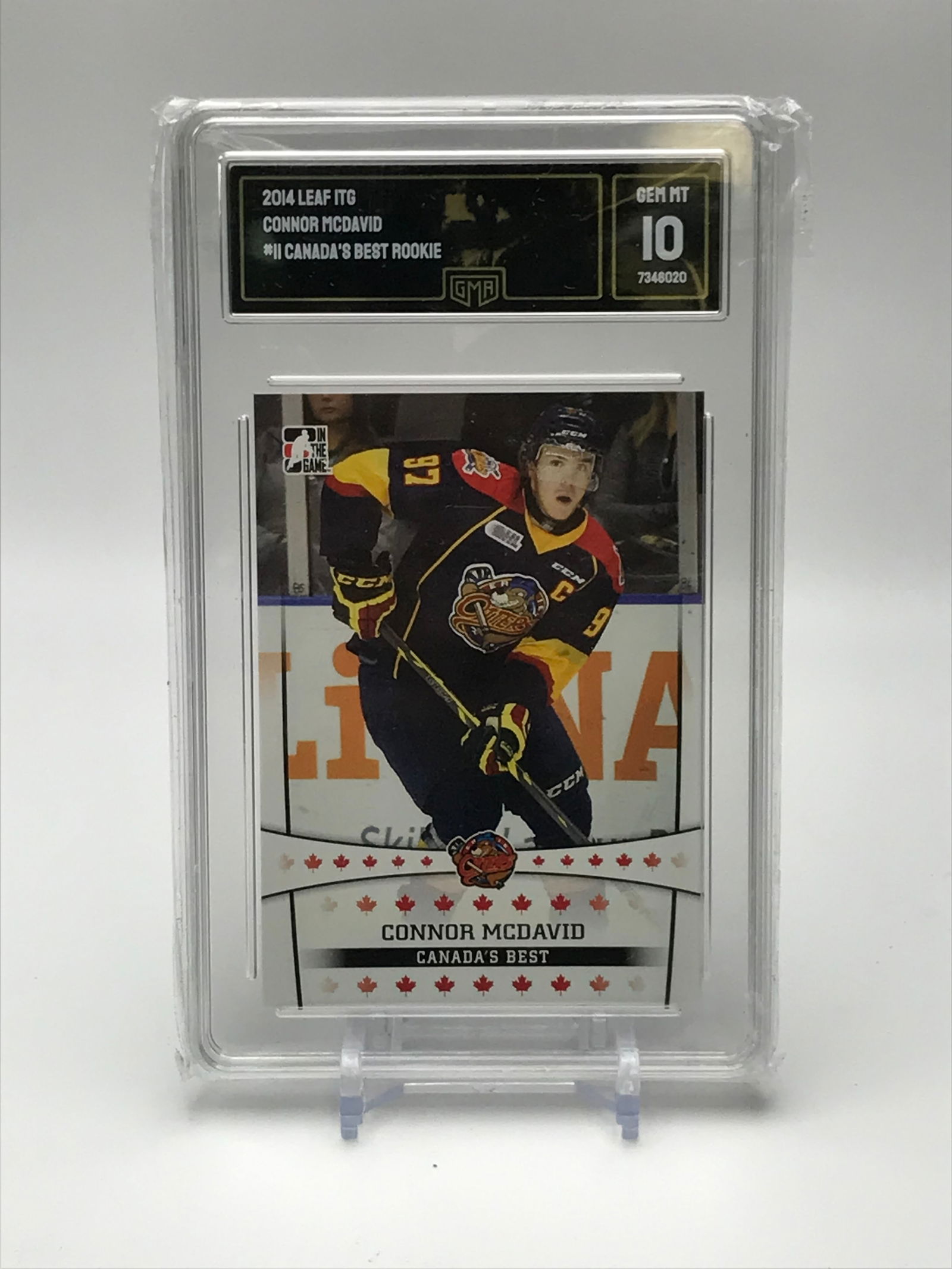 2014 LEAF ITG CONNOR MCDAVID CANADAS BEST ROOKIE (GMA 10) (1 of 2)