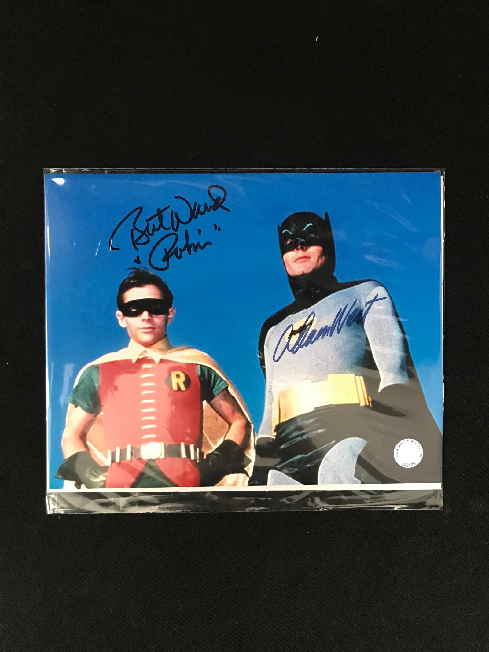 ADAM WEST AND BERT WARD SIGNED BATMAN 8 X 10 (SUPERSTAR COA): Prices are in Canadian dollars