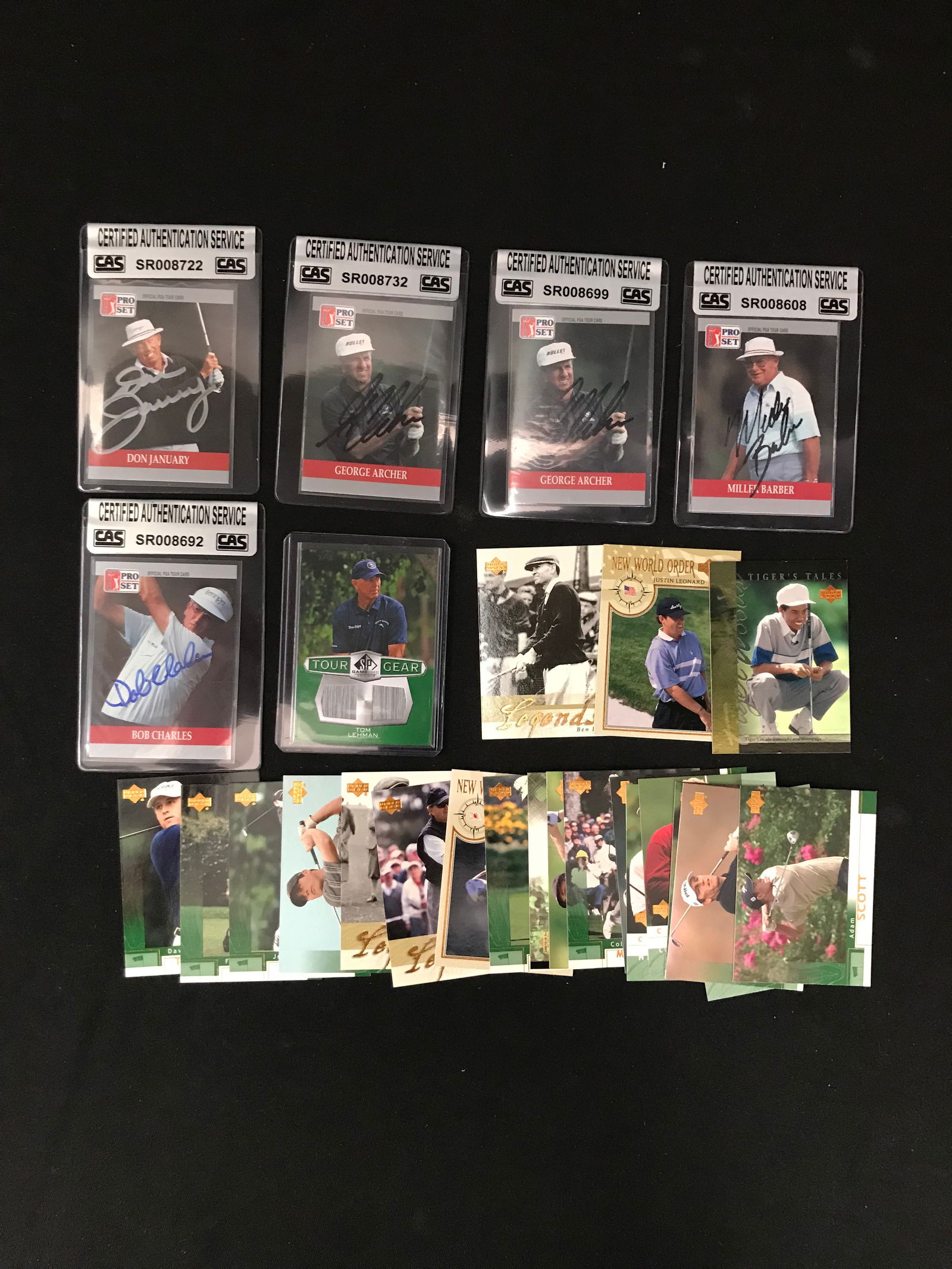 LARGE LOT OF SIGNED GOLD TRADING CARDS (1 of 1)