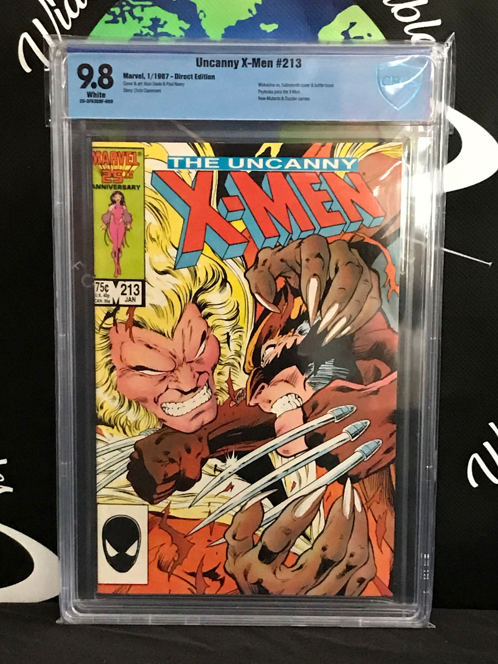 MARVEL COMICS NO.213 THE UNCANNY X-MEN CBCS GRADED 9.8 (1 of 1)