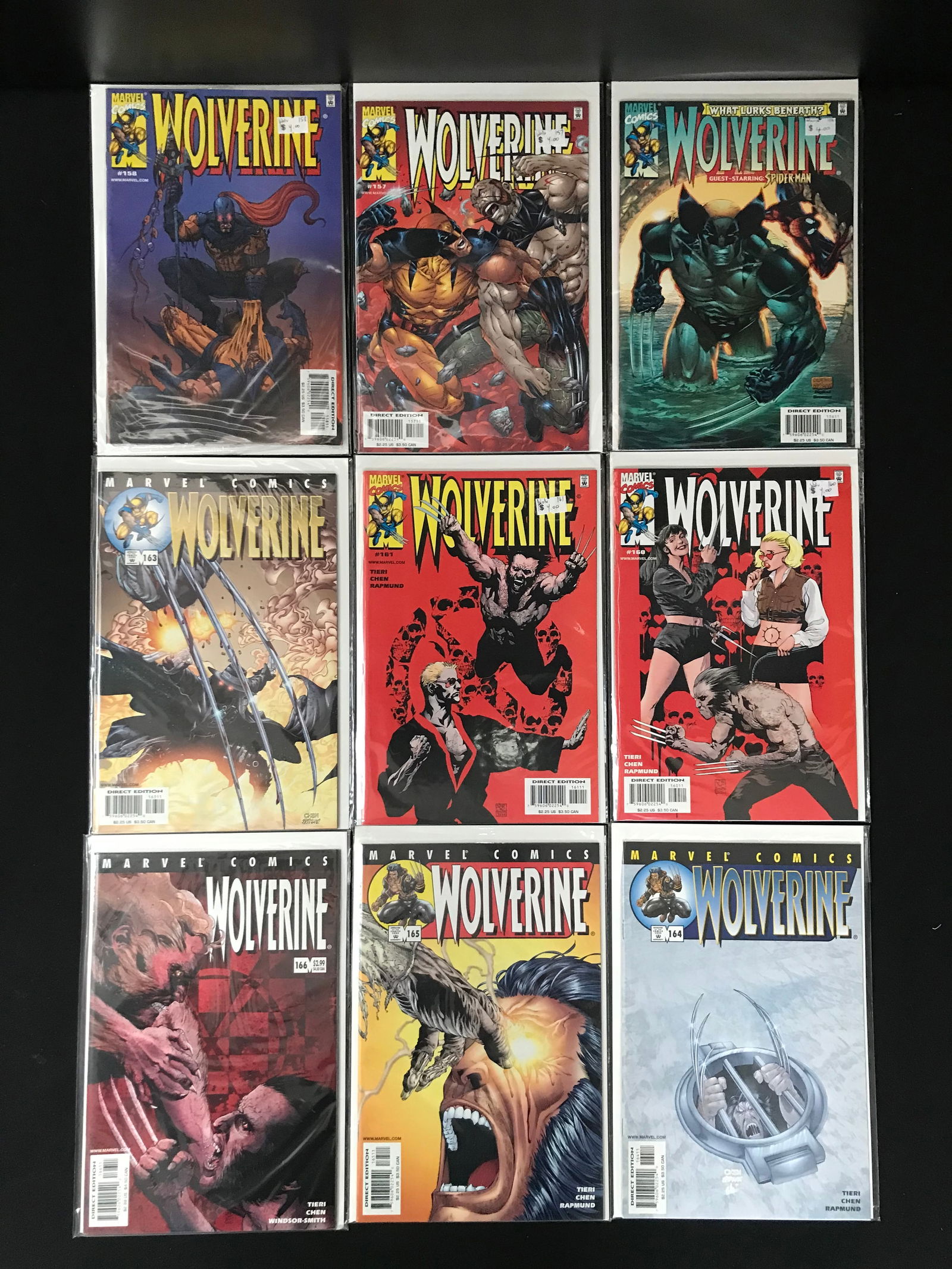 LOT OF 9 WOLVERINE COMICS (MARVEL COMICS) (1 of 1)