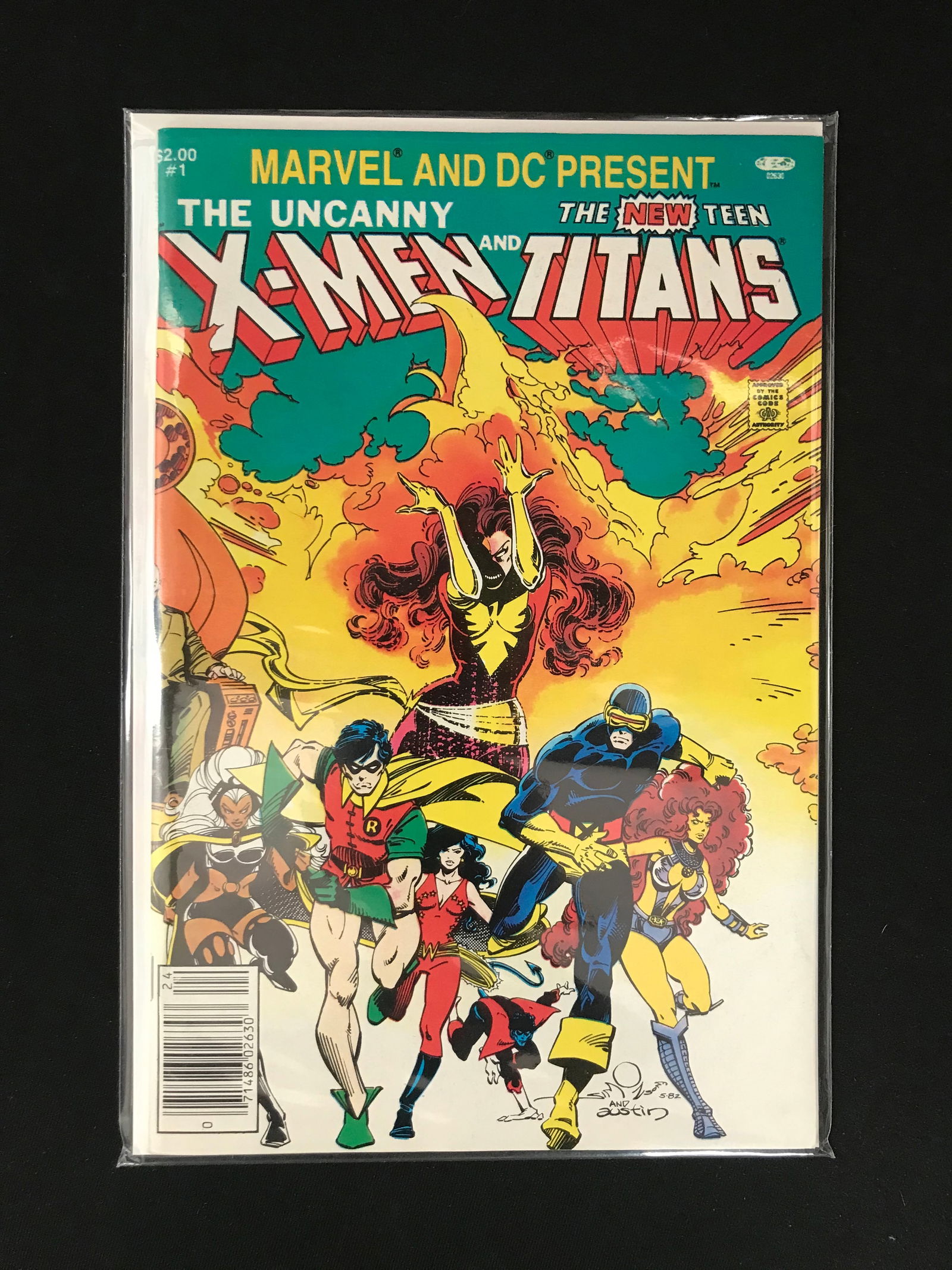 MARVEL COMICS NO.1 THE UNCANNY X-MEN AND THE NEW TEEN TITANS (1 of 1)