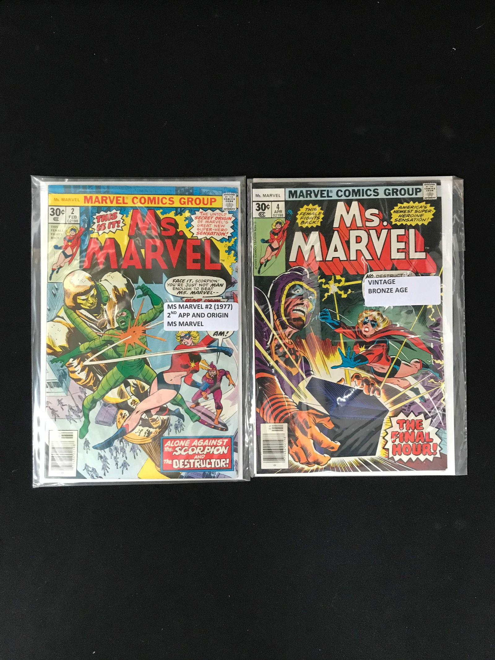 LOT OF 2 MS. MARVEL COMICS (MARVEL COMICS) (1 of 1)