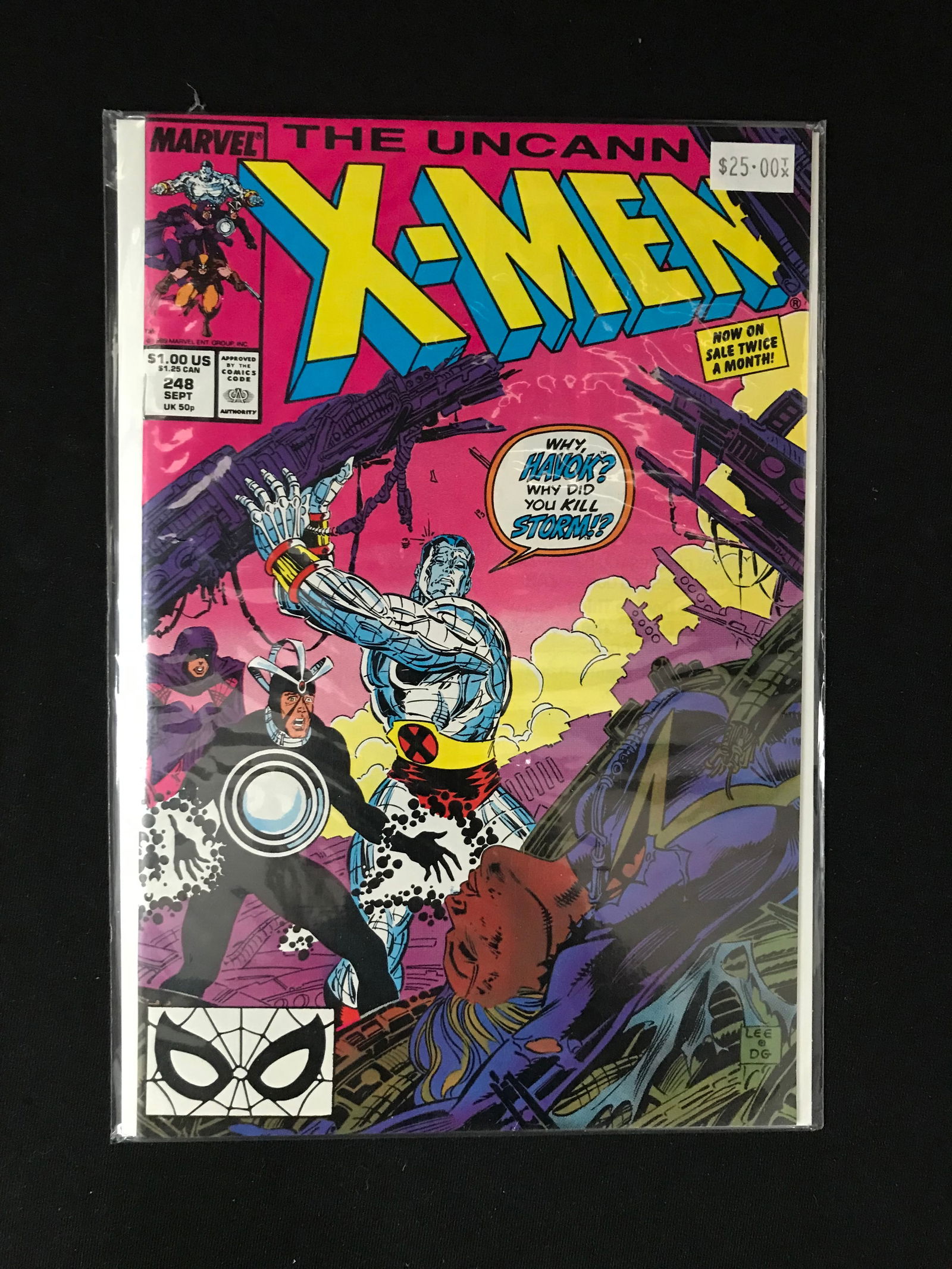 MARVEL COMICS NO.248 THE UNCANNY X-MEN: Prices are in Canadian dollars