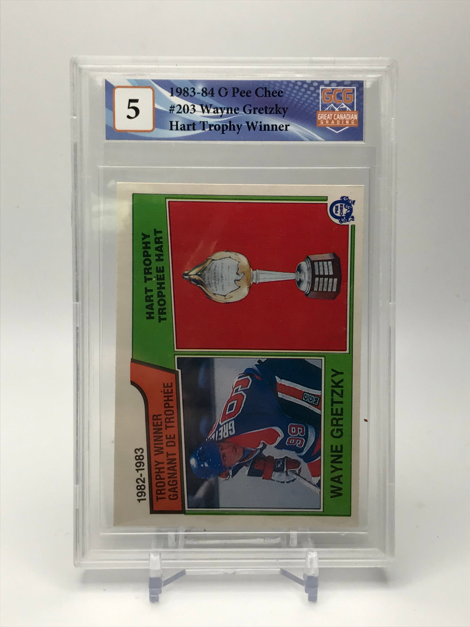 Wayne Gretzky O-Pee-Chee Card Great Canadian Grading COA: Wayne Gretzky O-Pee-Chee Card Great Canadian Grading COAPrices are in Canadian dollars