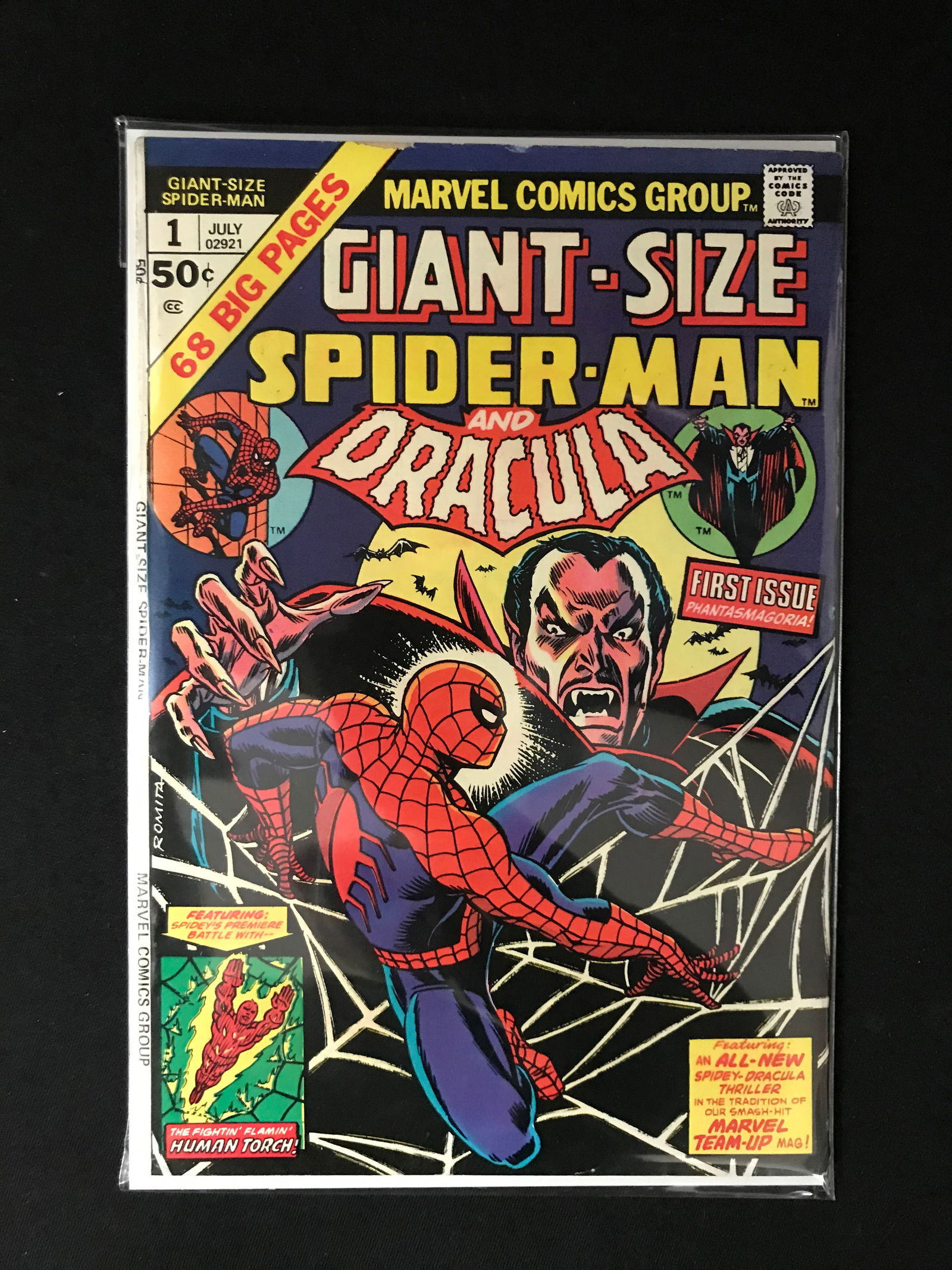 MARVEL COMICS NO.1 SPIDERMAN AND DRACULA (GIANT-SIZE (1 of 1)