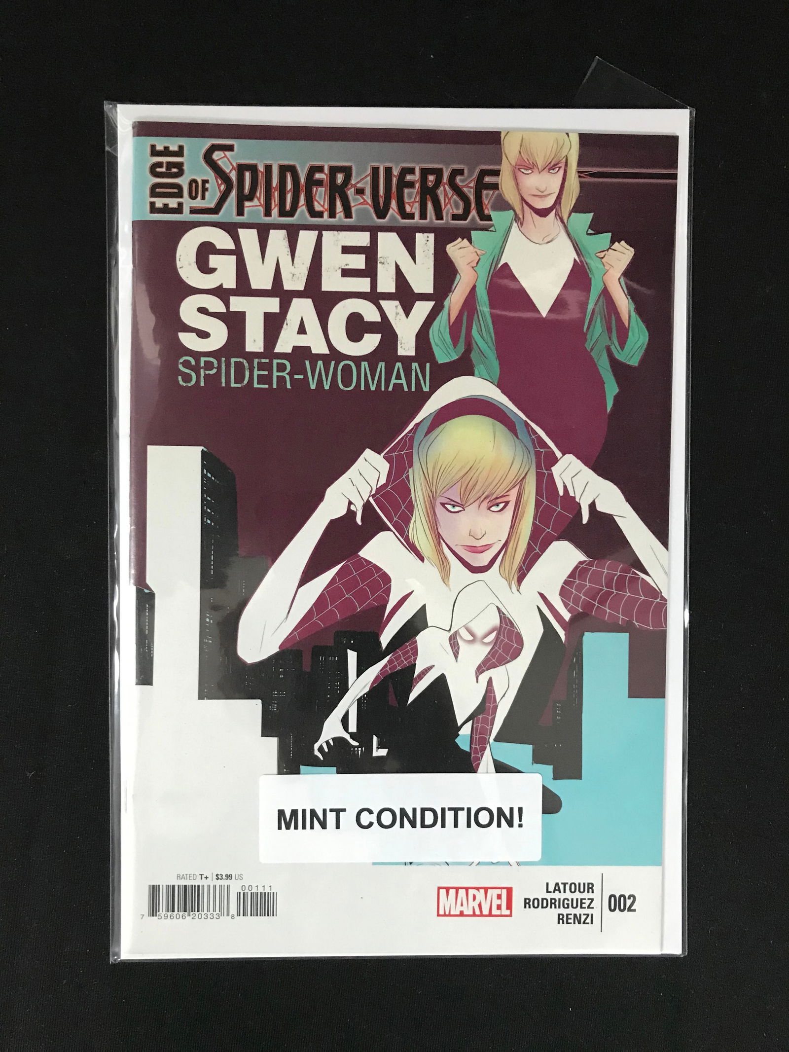 MARVEL COMICS NO.002 GWEN STACT SPIDER WOMAN (1 of 1)