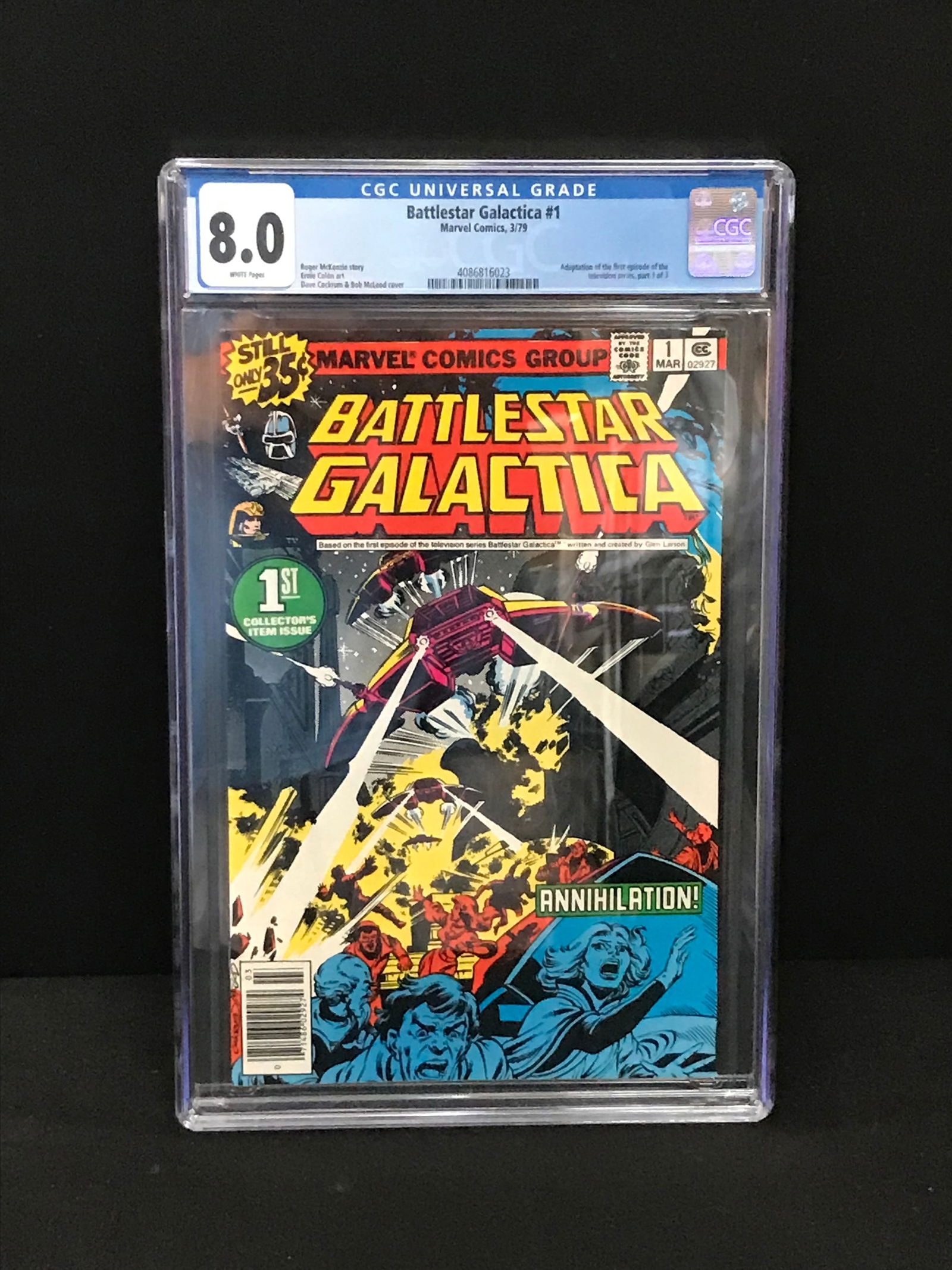 MARVEL COMICS NO.1 BATTLESTAR GALACTICA CGC GRADED 8.0 (1 of 1)