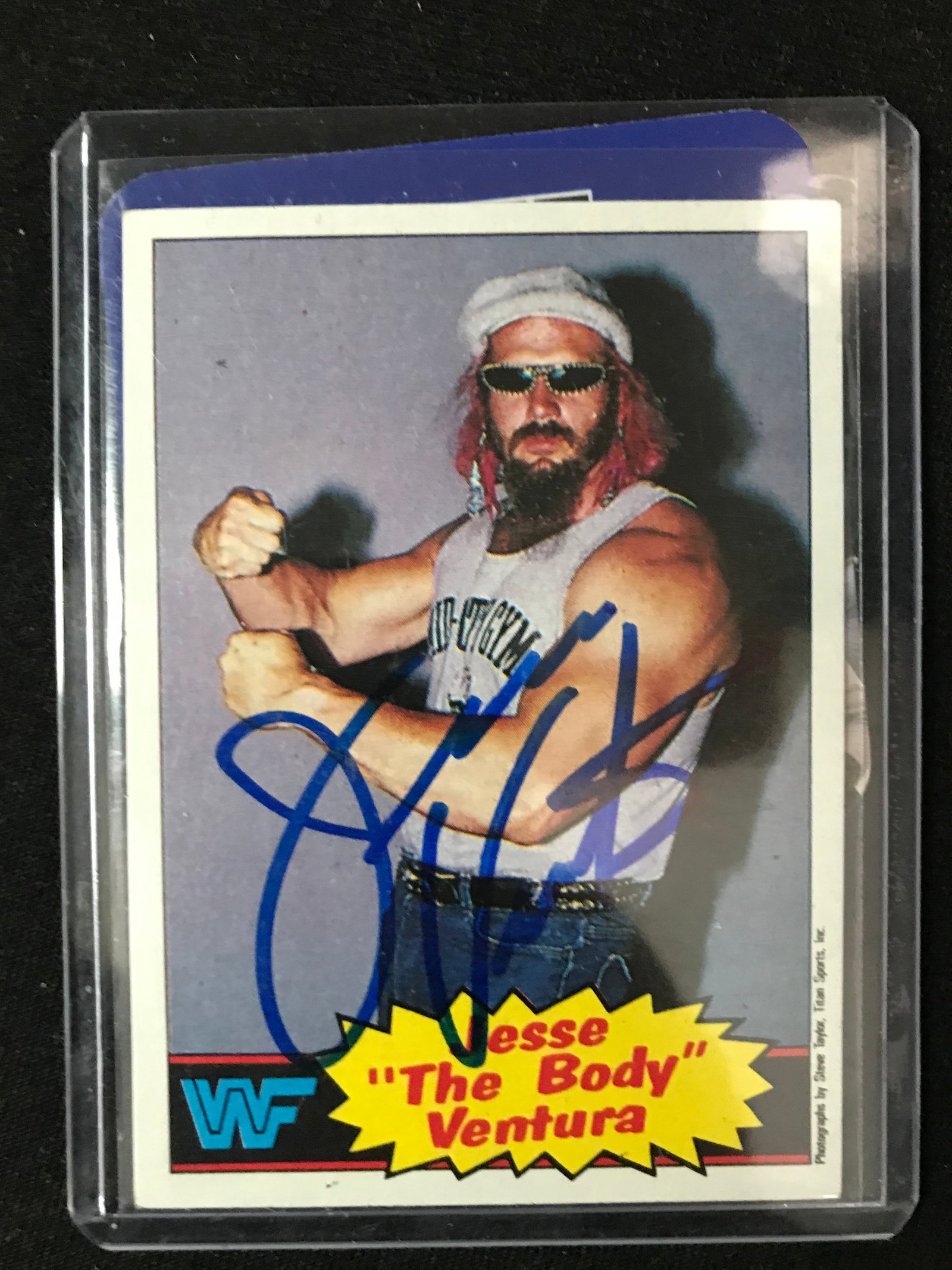 JESSE THE BODY VENTURA SIGNED WWF CARD - 5 STAR COA: Prices are in Canadian dollars