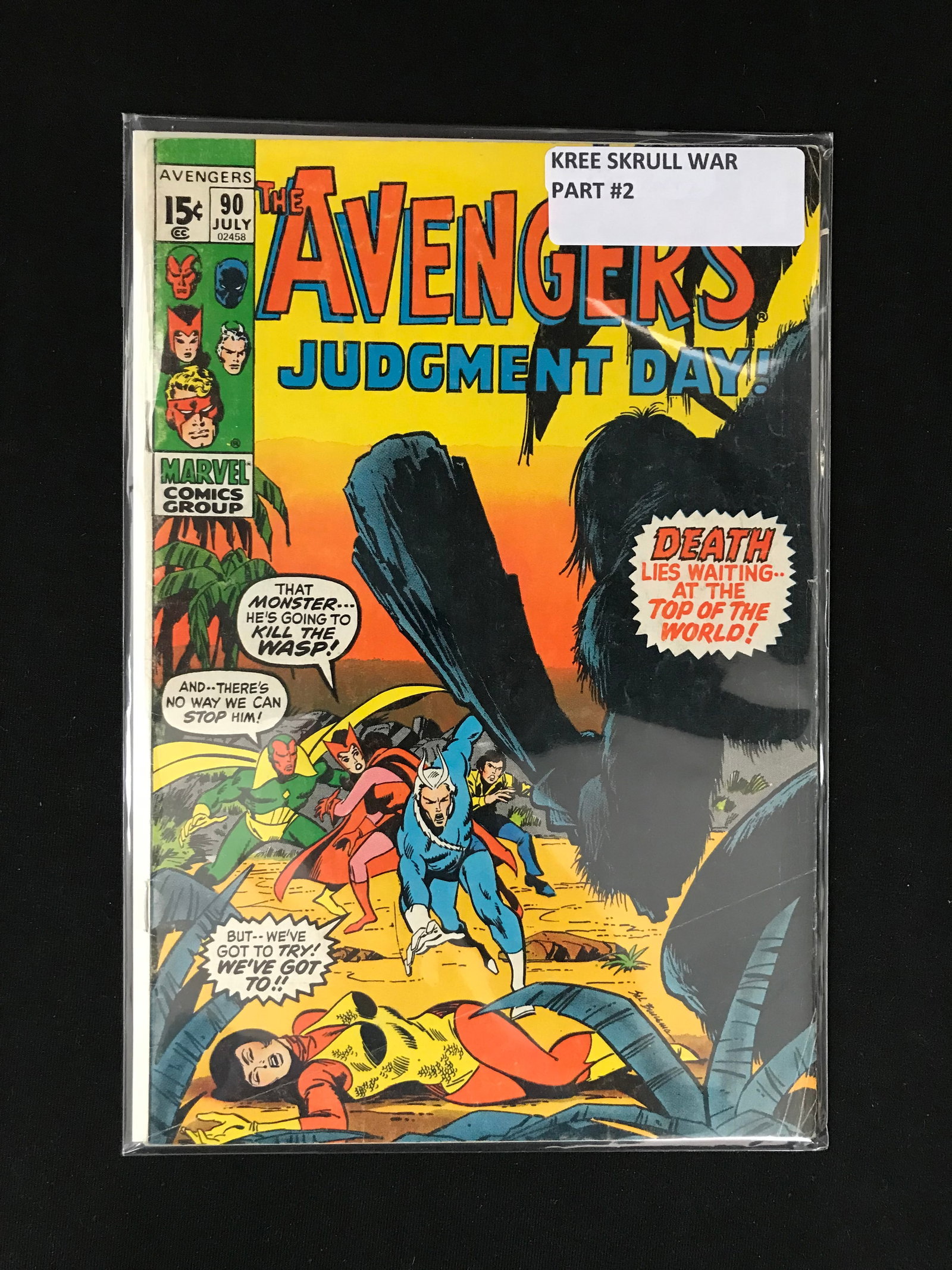 MARVEL COMICS NO.90 THE AVENGERS JUDGMENT DAY (1 of 1)